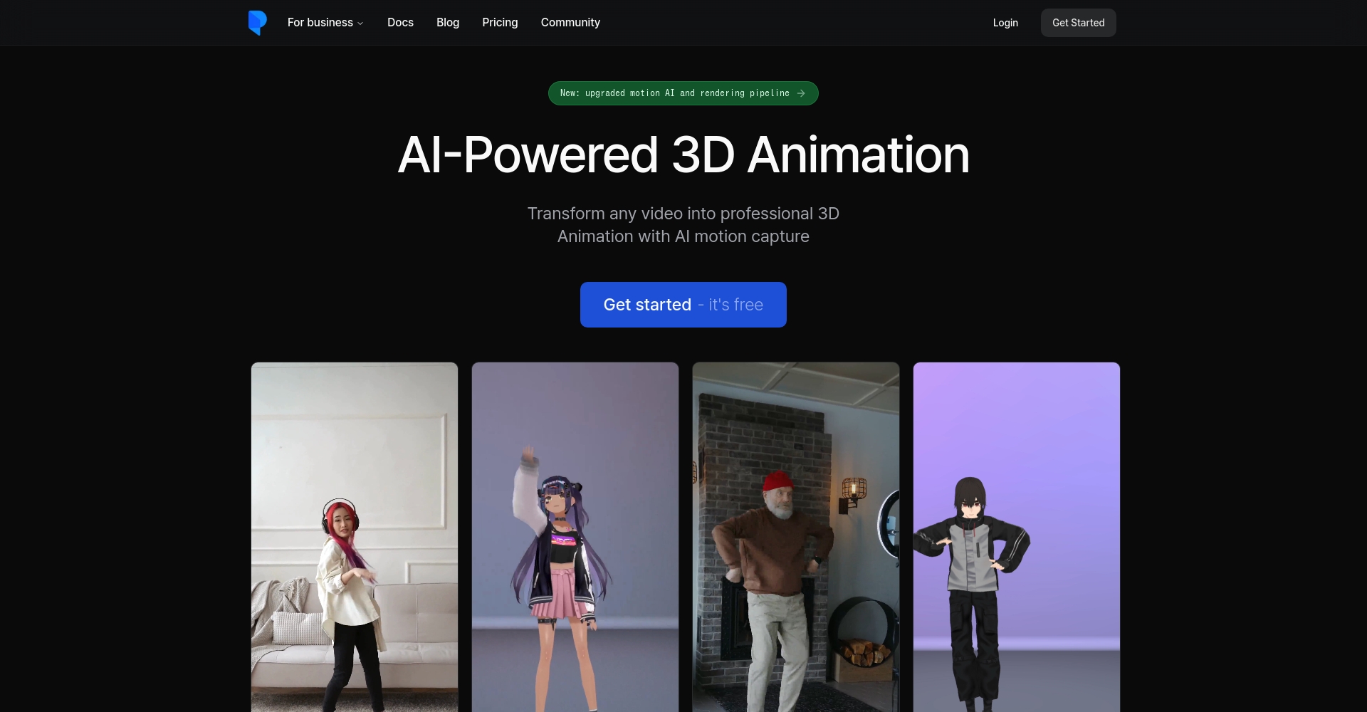 Plask Motion平台首页截图