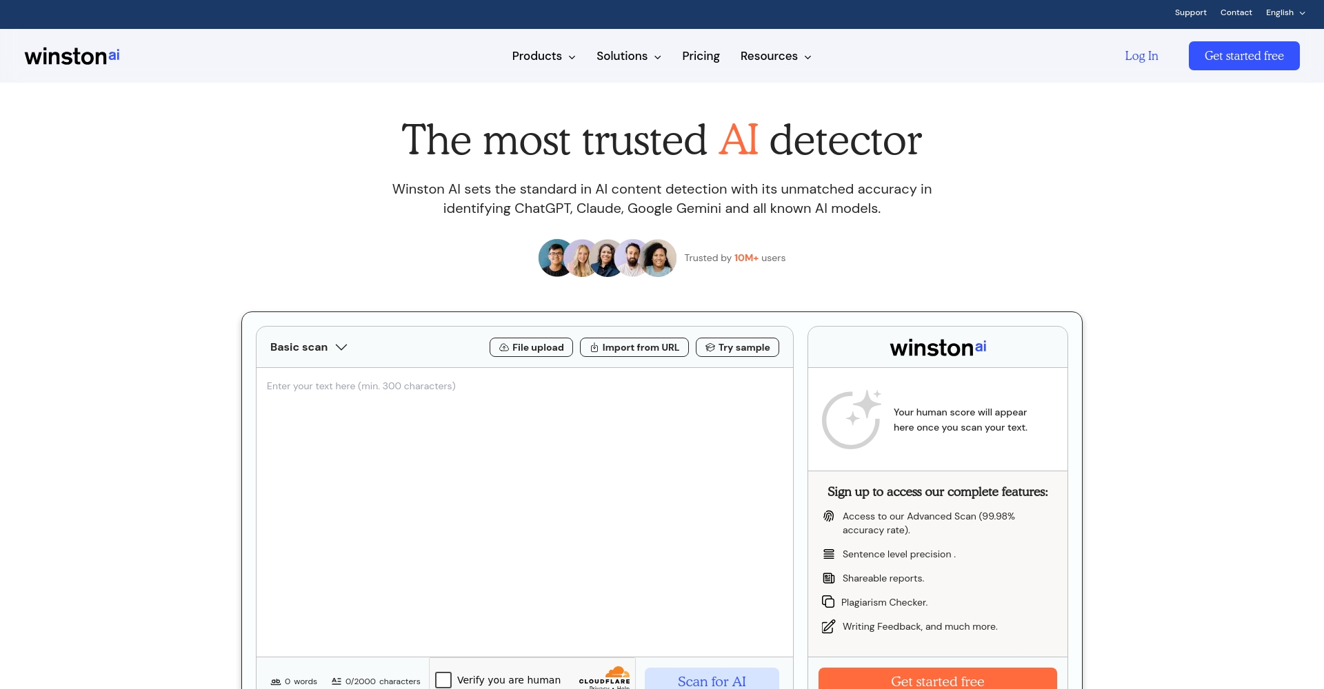 Winston AI OCR检测截图