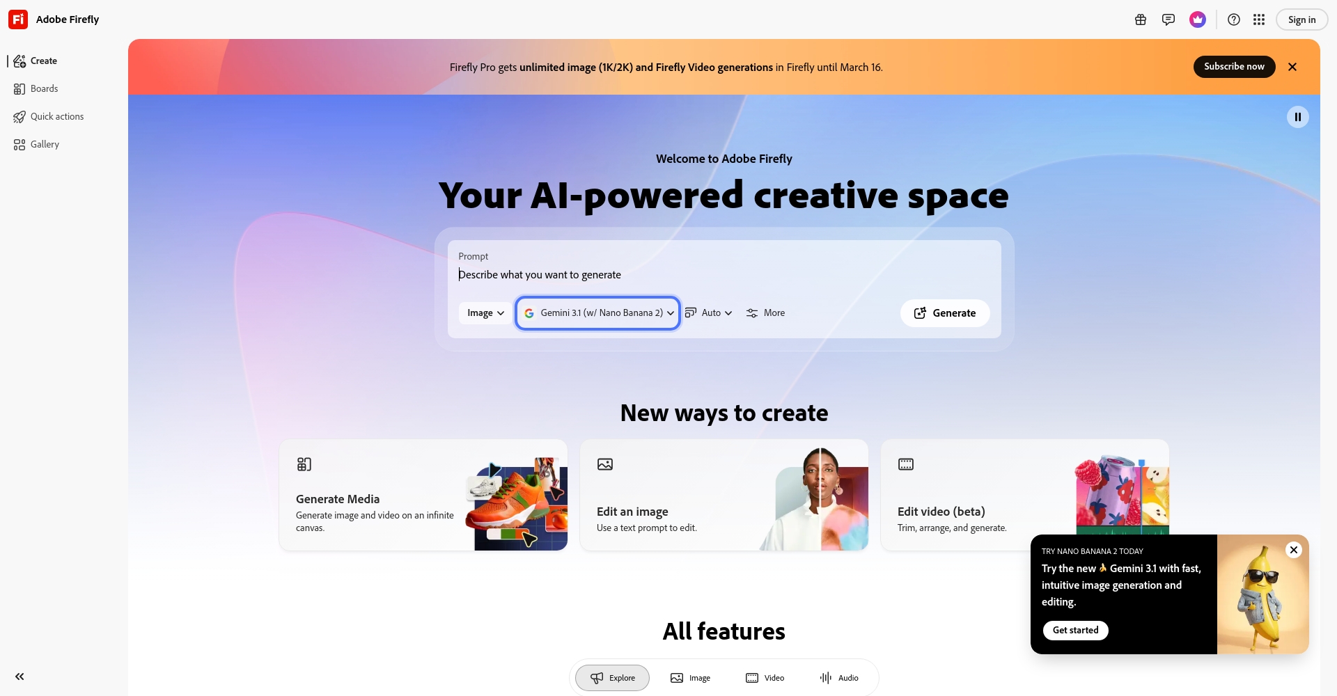 Adobe Firefly图像编辑