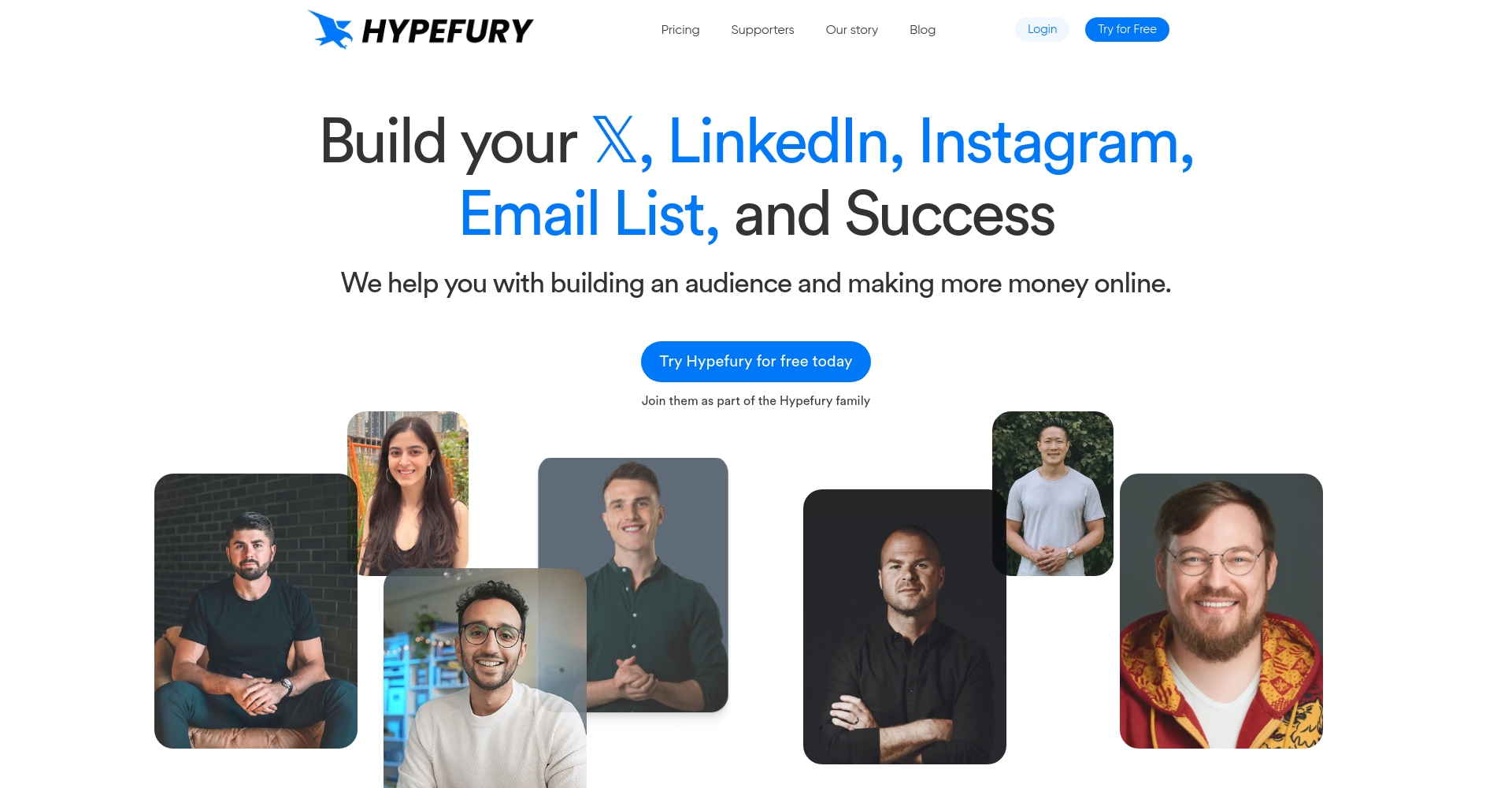 Hypefury官网主页截图