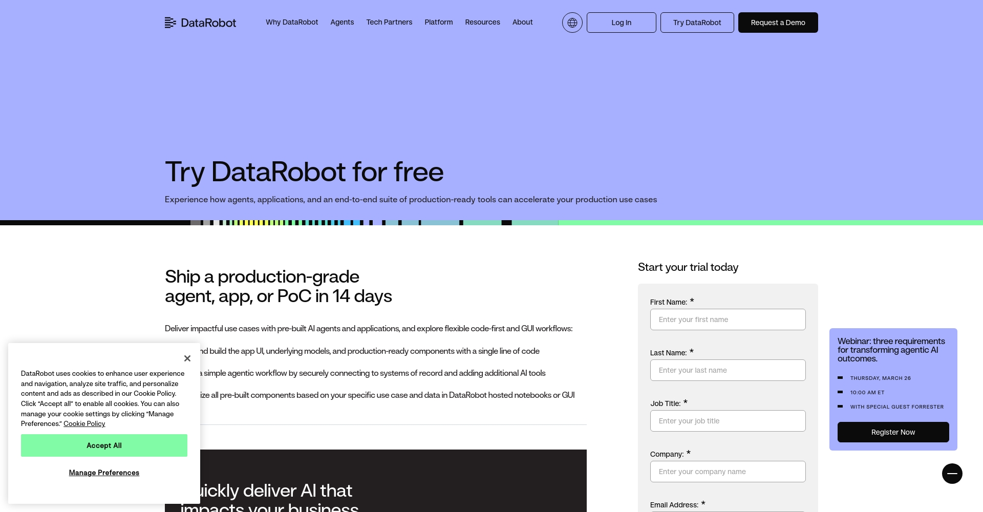 DataRobot申请试用流程