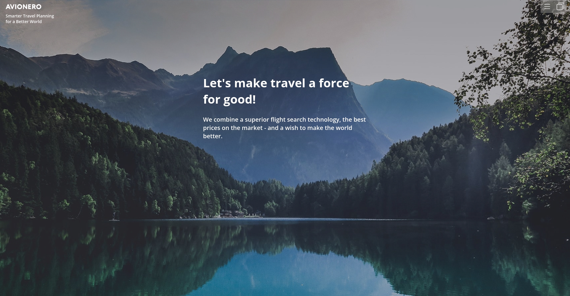 Avionero 官网主页截图
