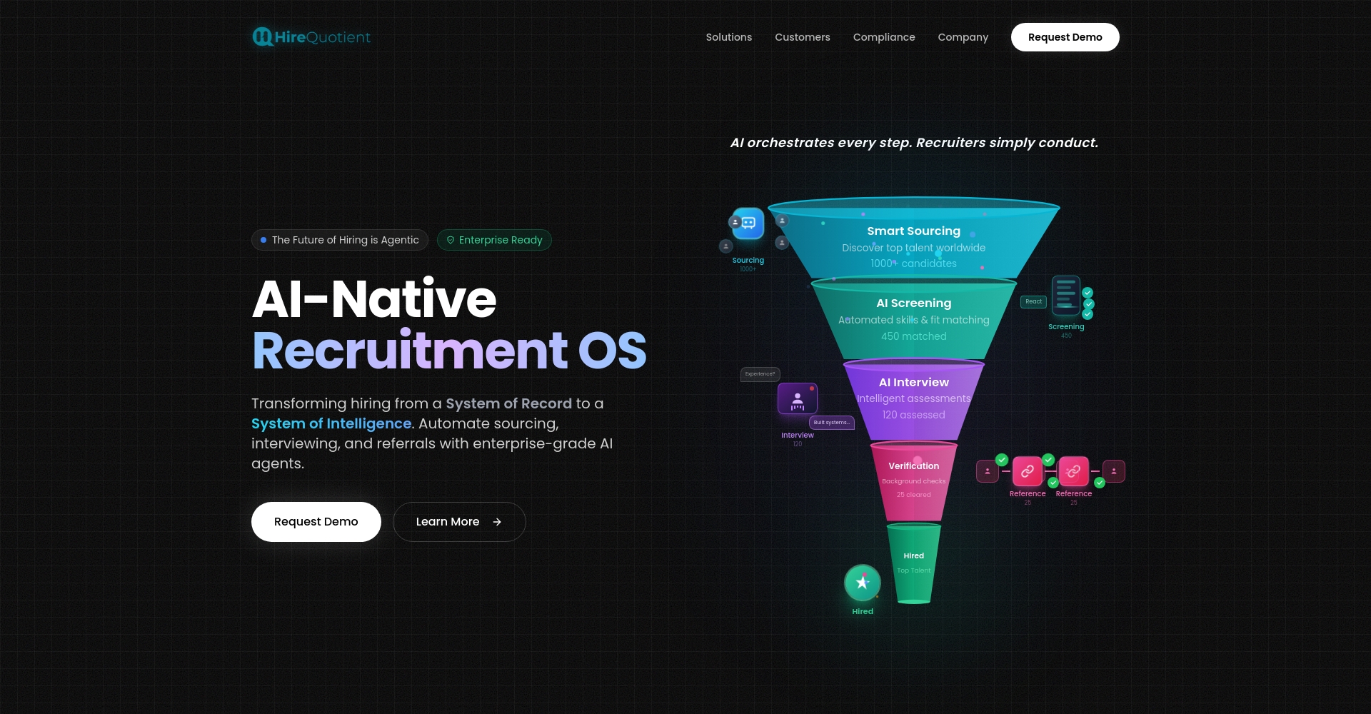 AI招聘平台首页截图