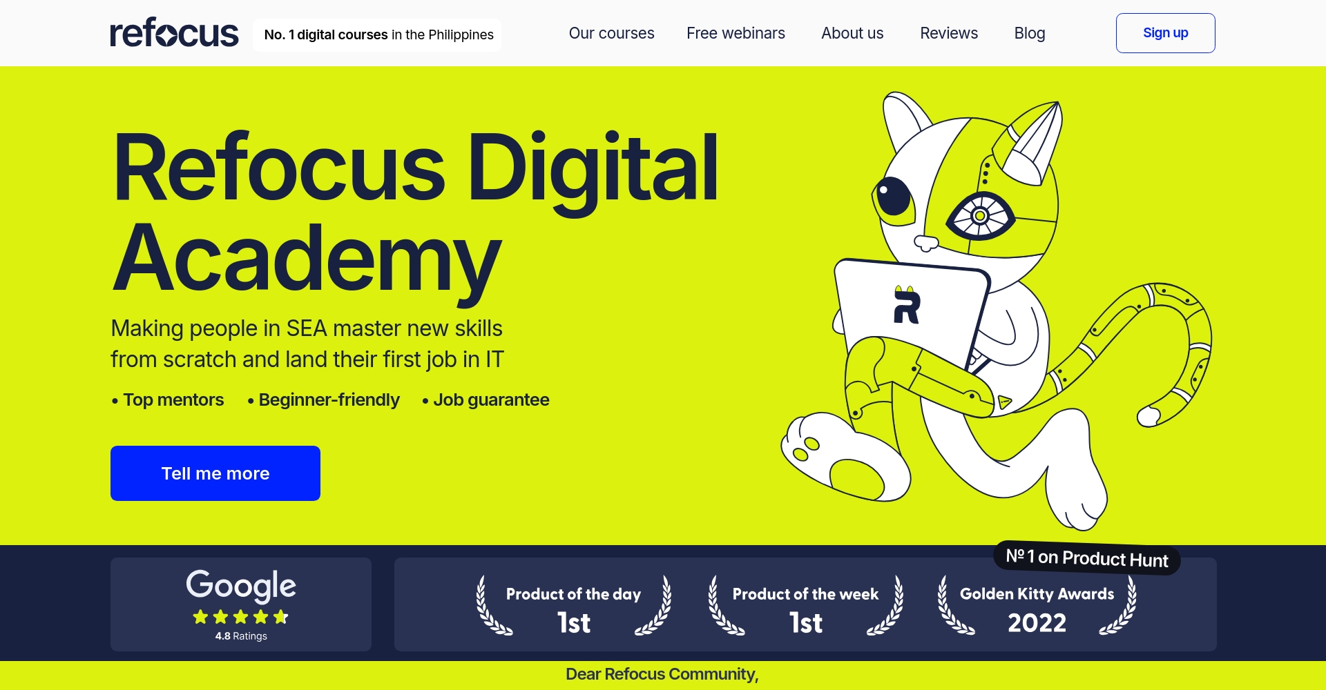 Refocus Digital Academy官网截图