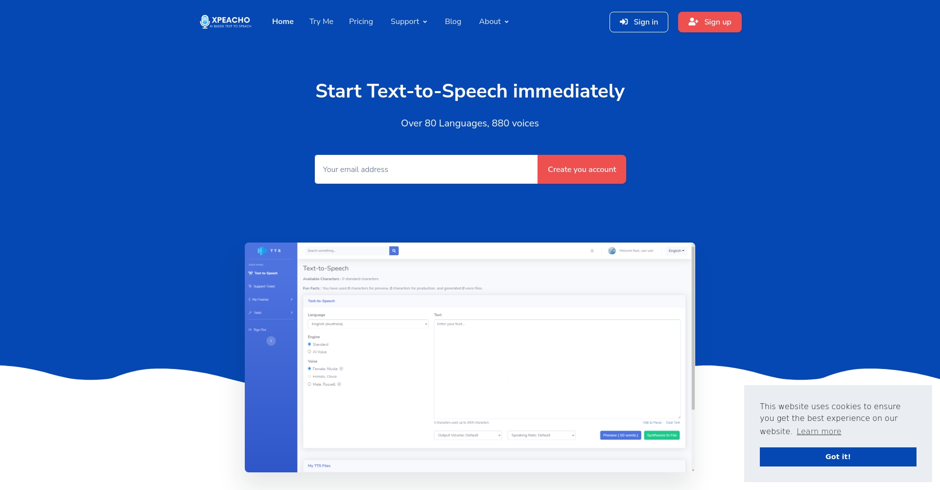 Xpeacho官网首页截图