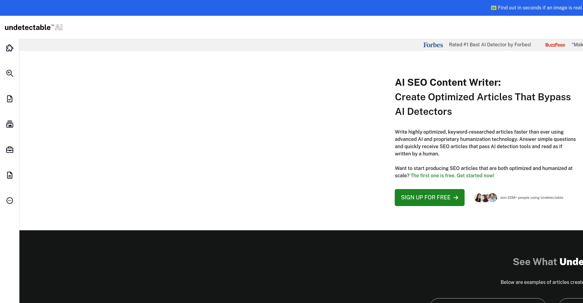 Undetectable AI功能界面