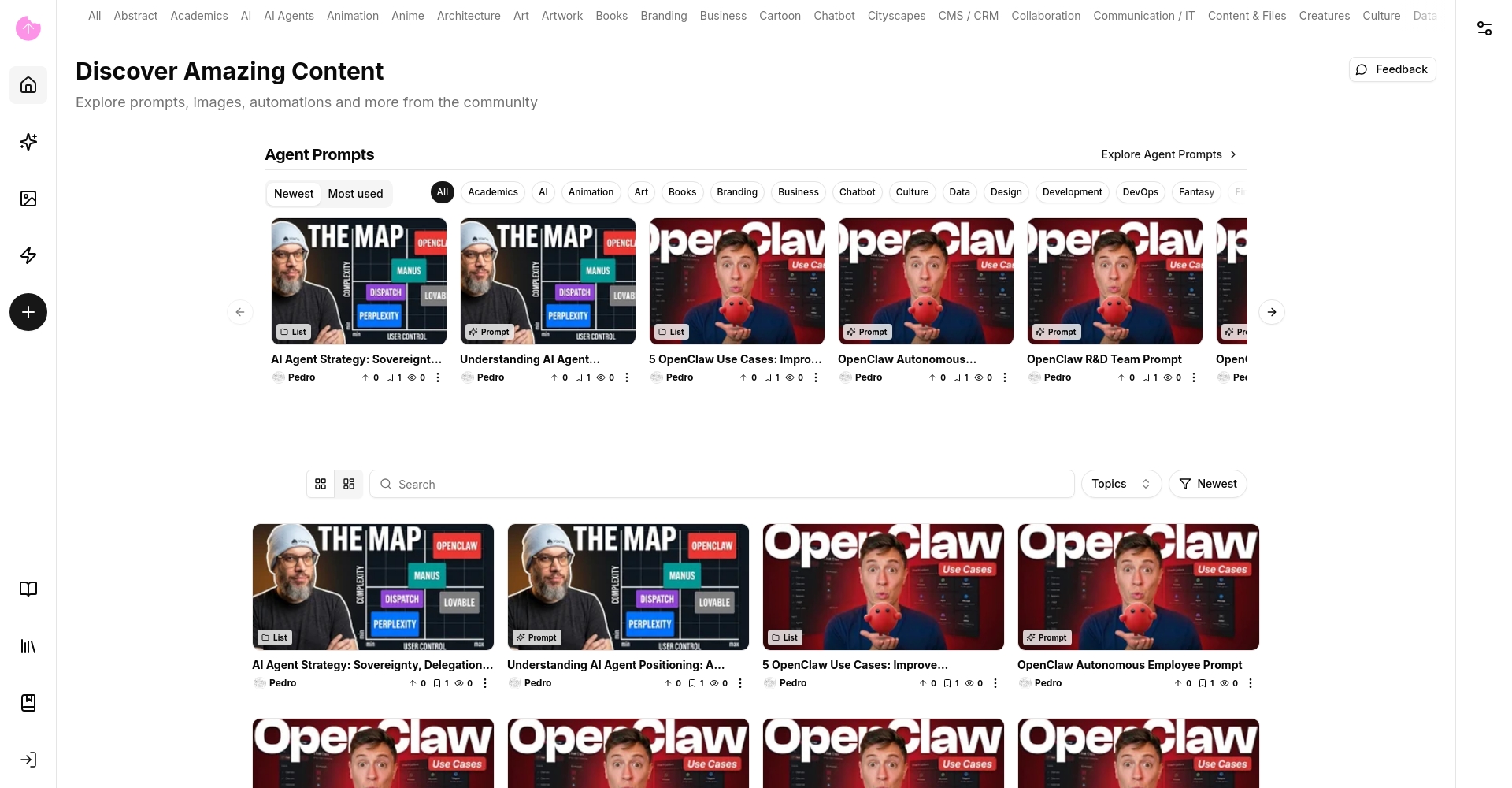 Snack Prompt首页截图