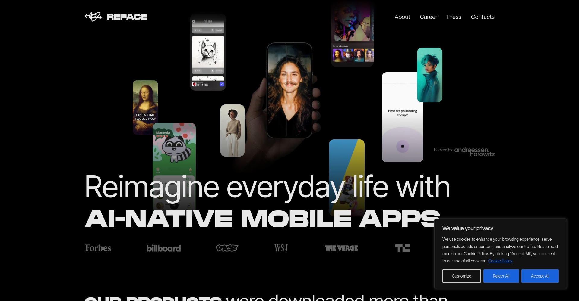 Reface App界面截图