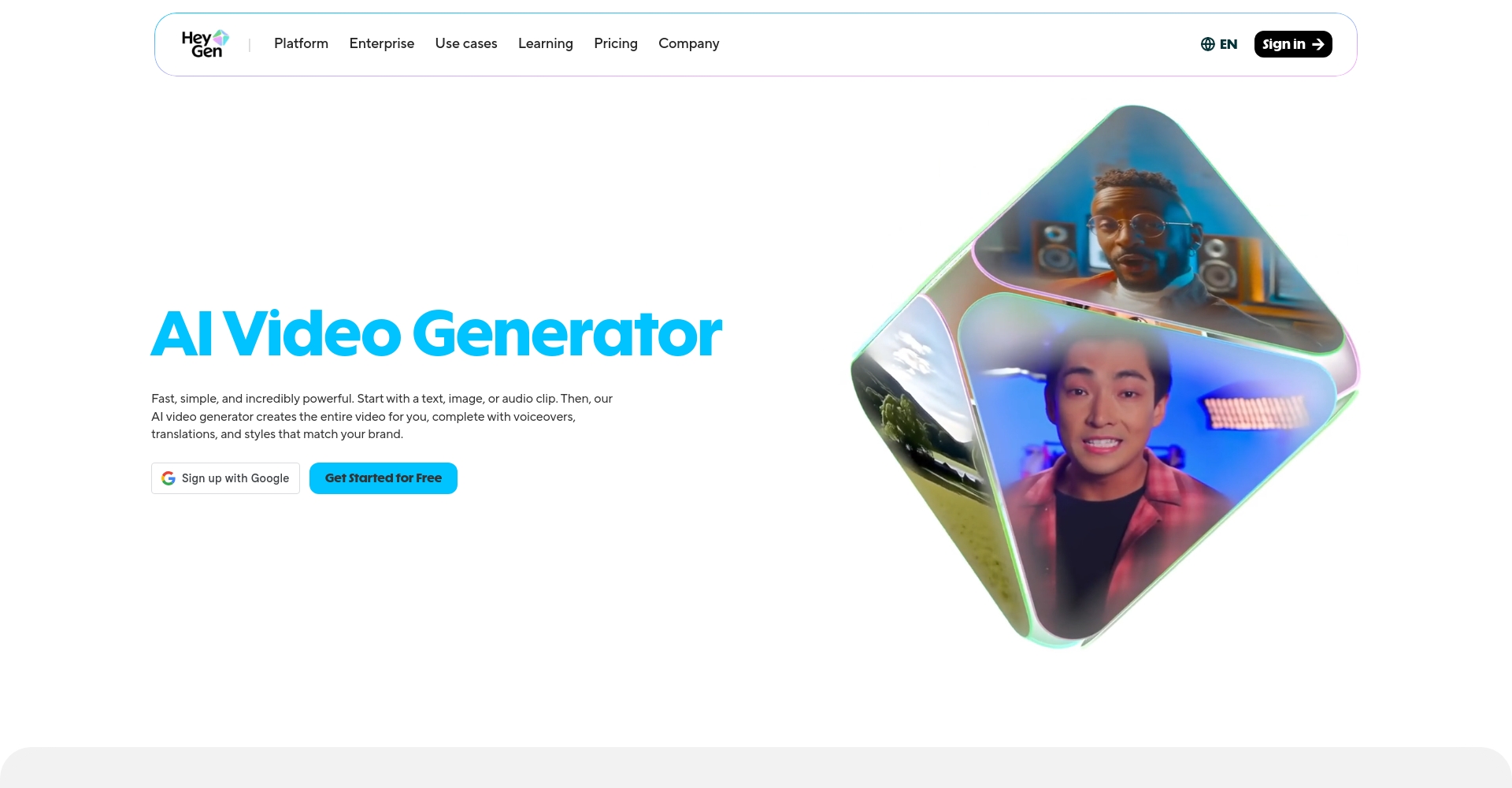 HeyGen数字人头像合成效果
