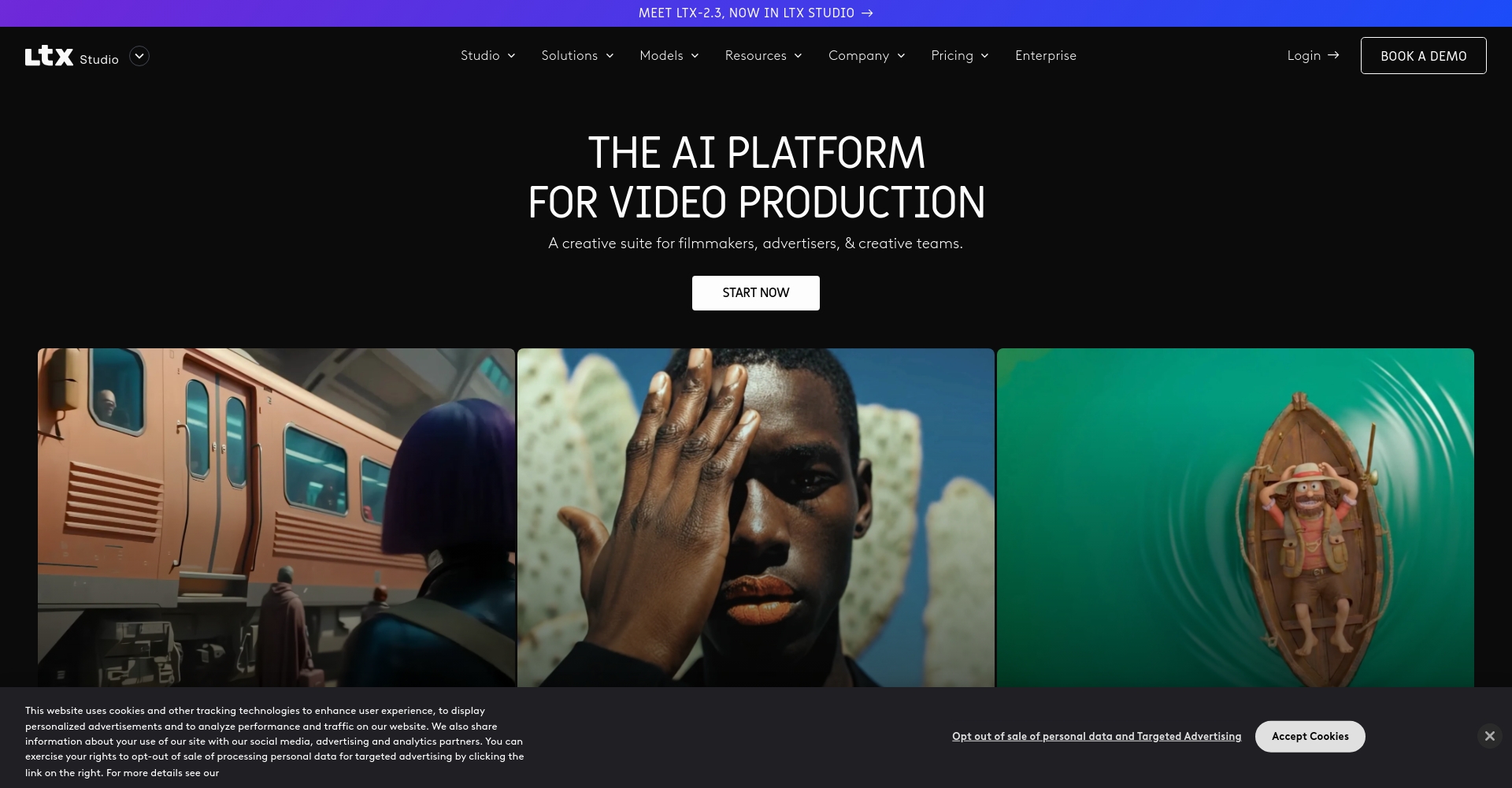 LTX Studio AI平台界面截图