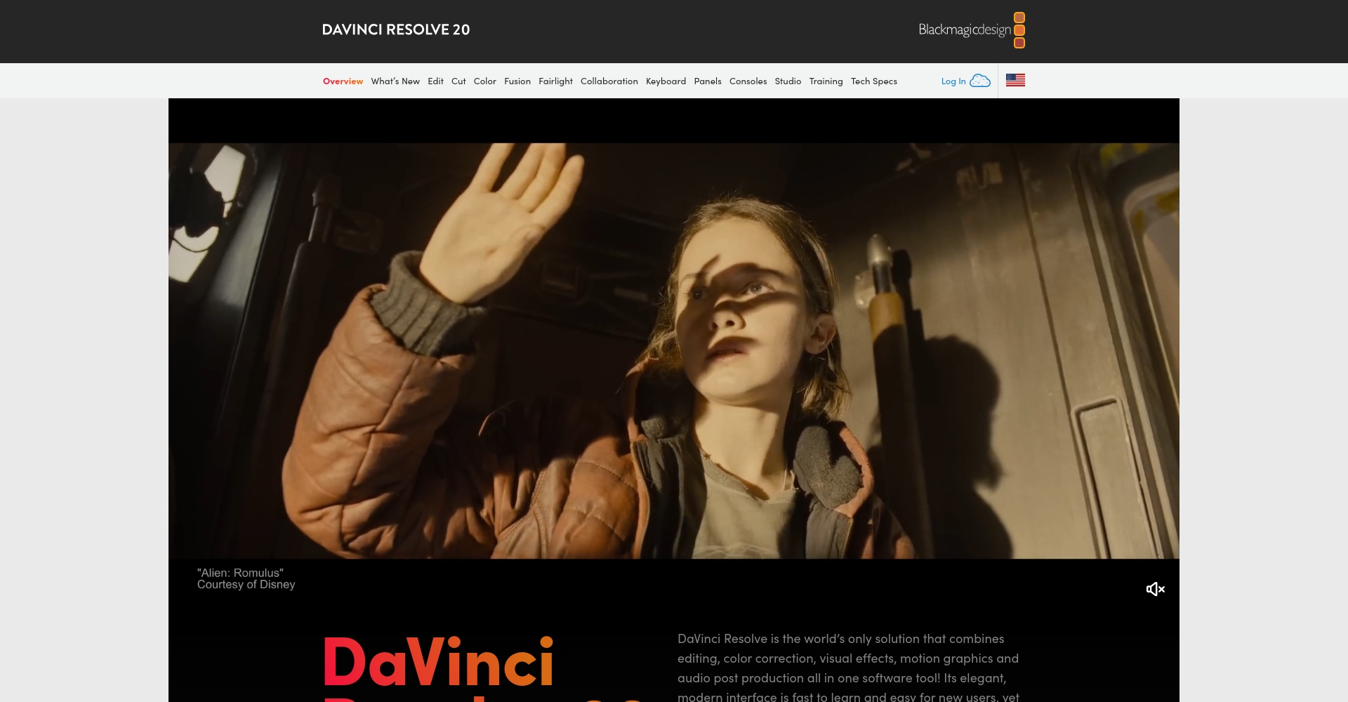 达芬奇调色软件官网截图