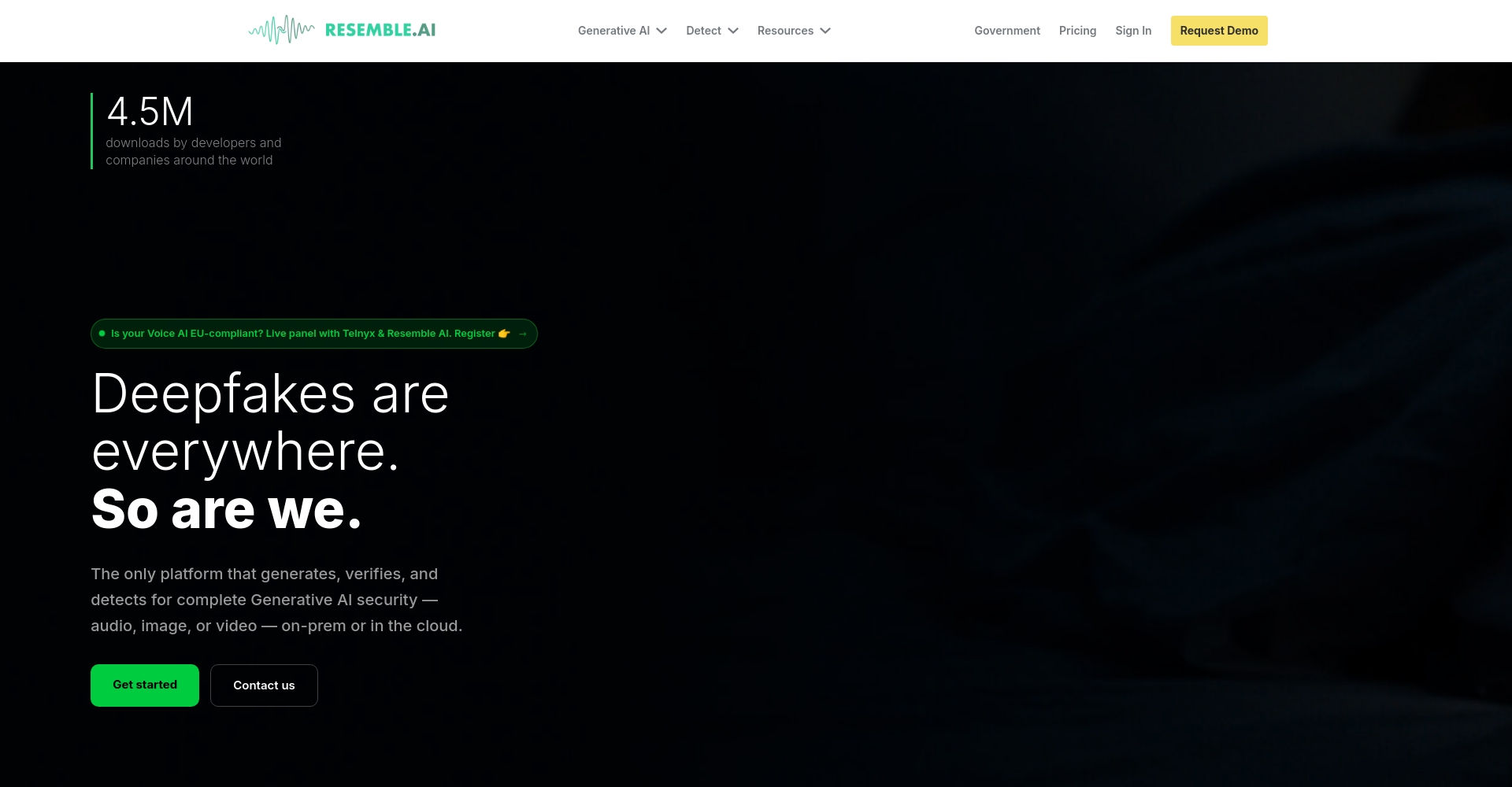 Resemble AI Dashboard