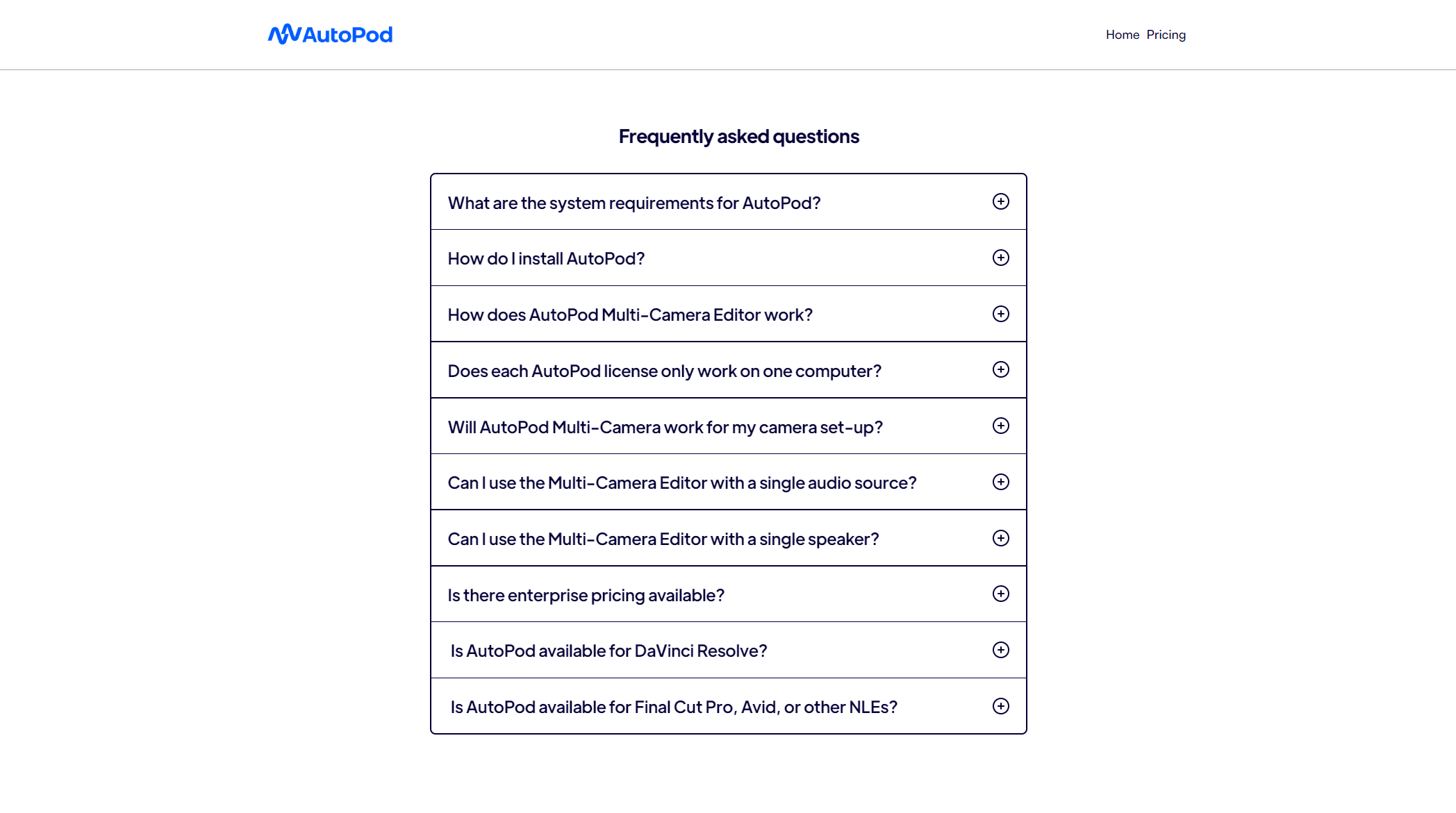 autopod ai帮助中心