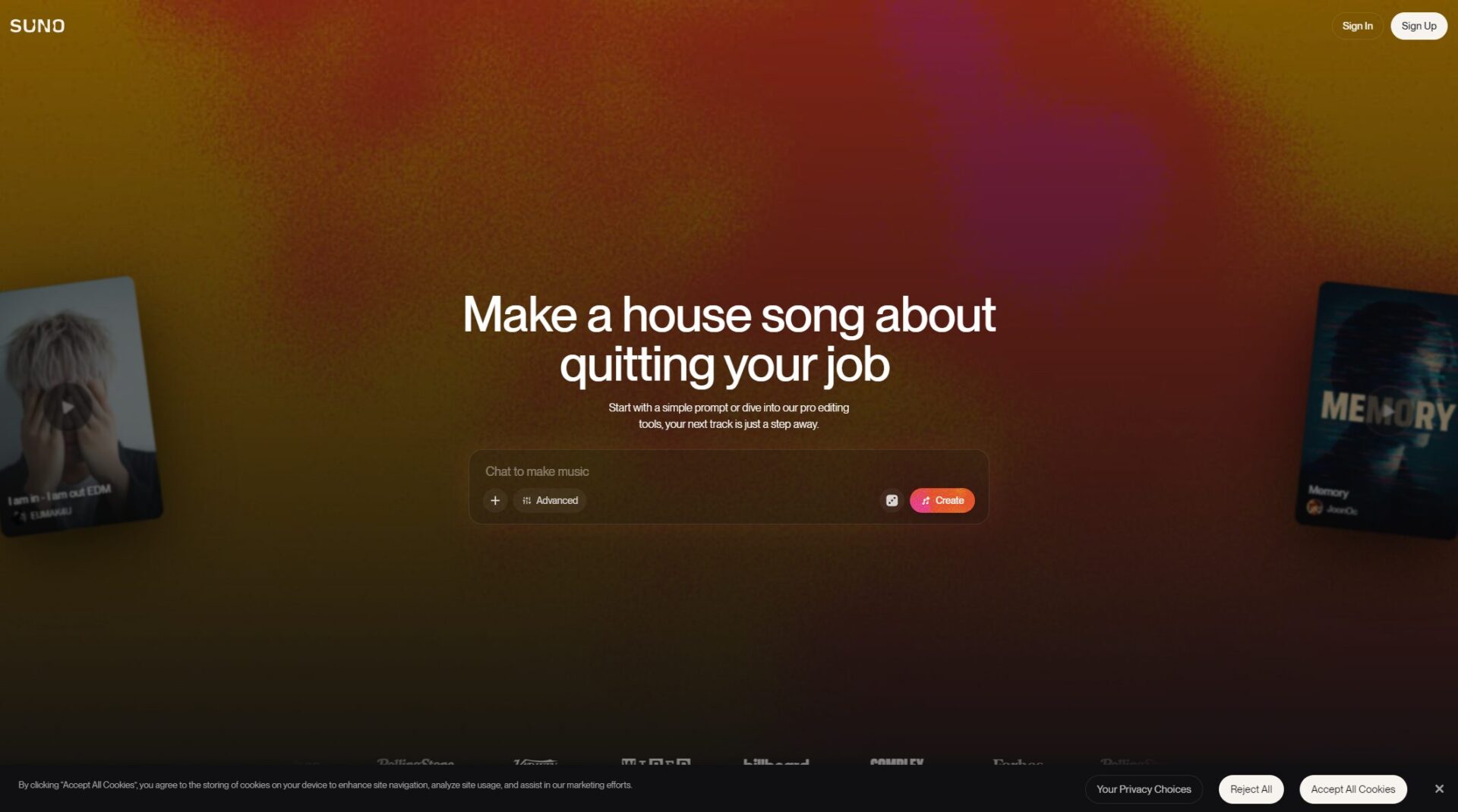 Suno AI AI生成音乐