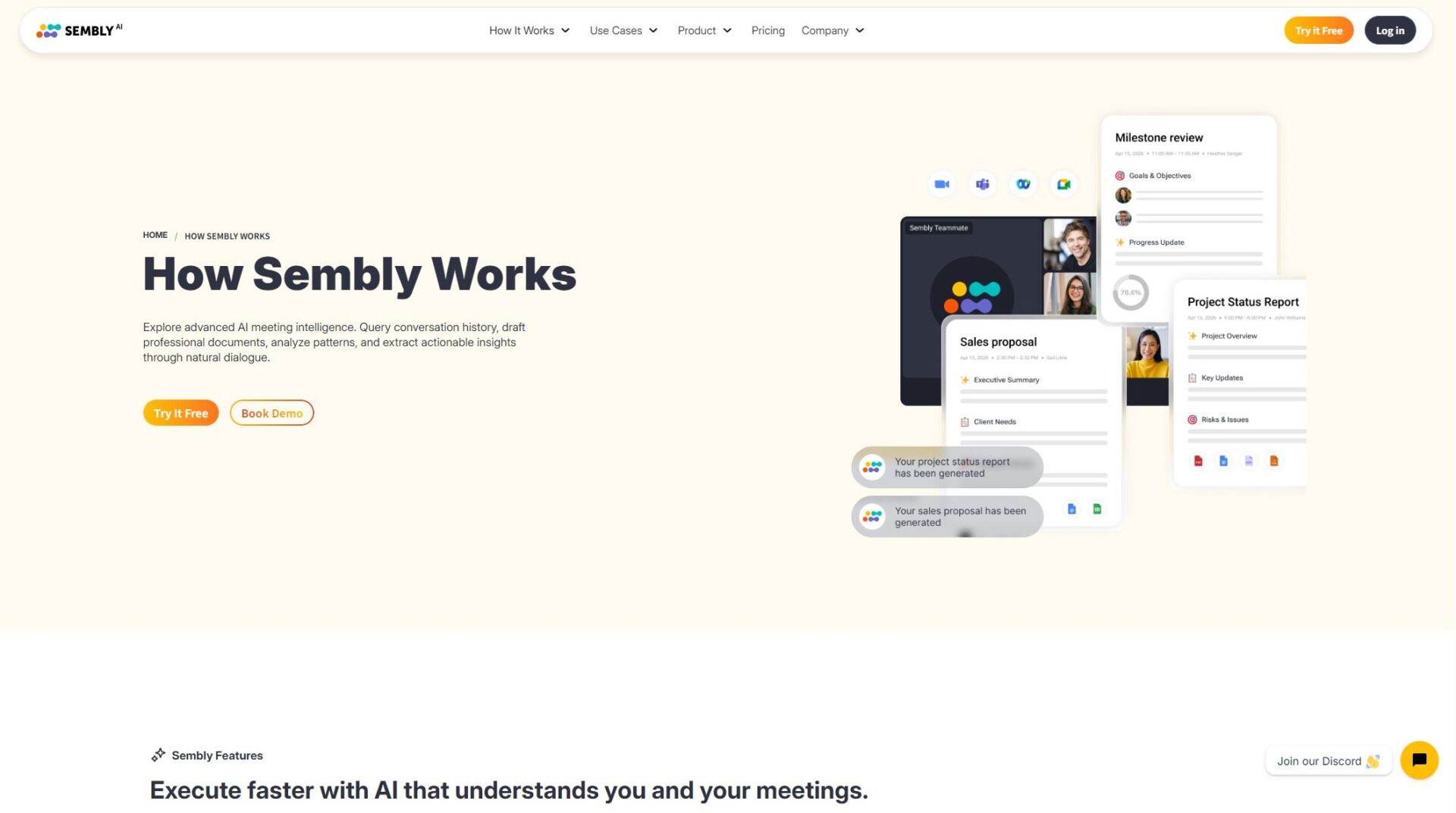 Sembly AI官网功能介绍