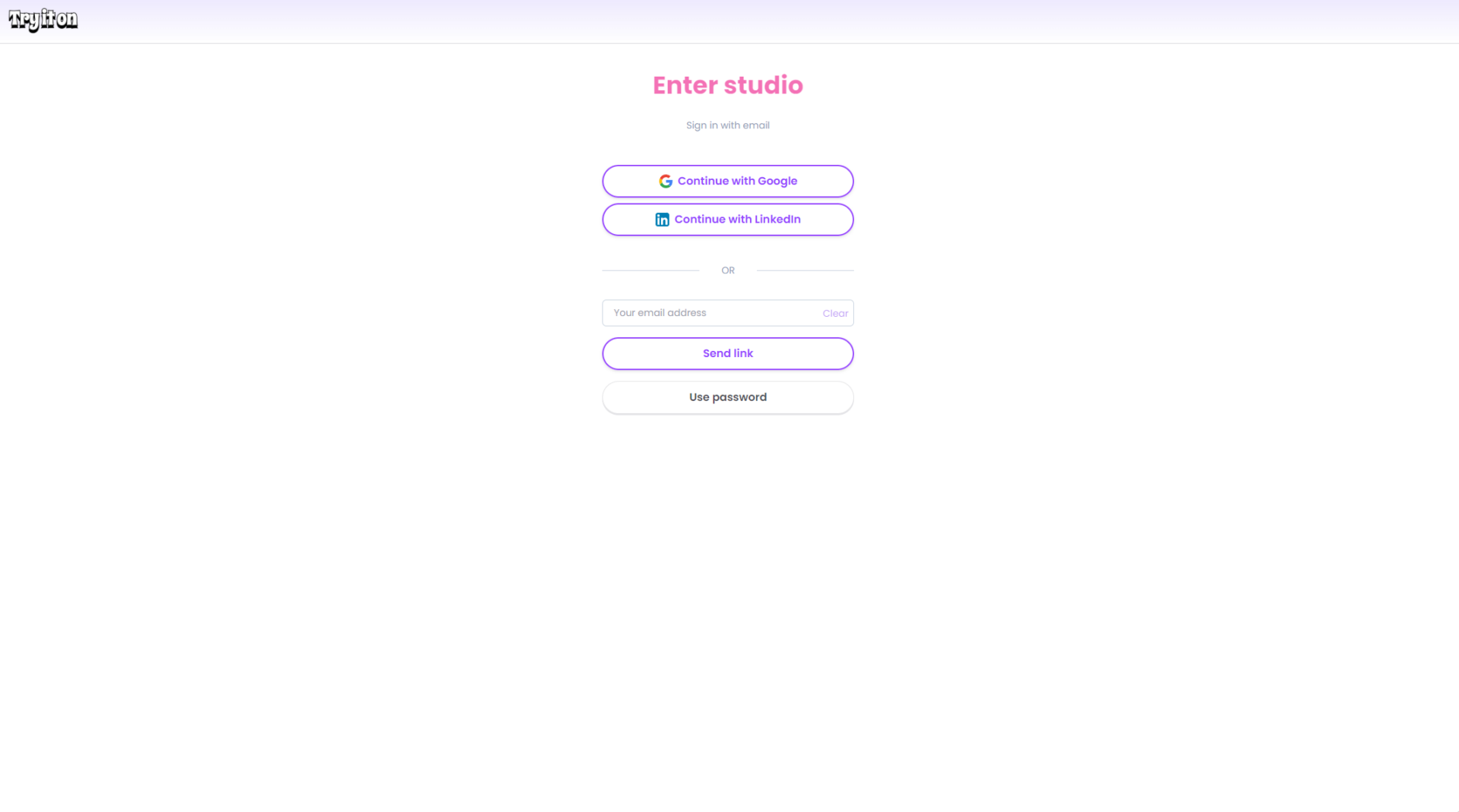 Try it on AI注册登录页