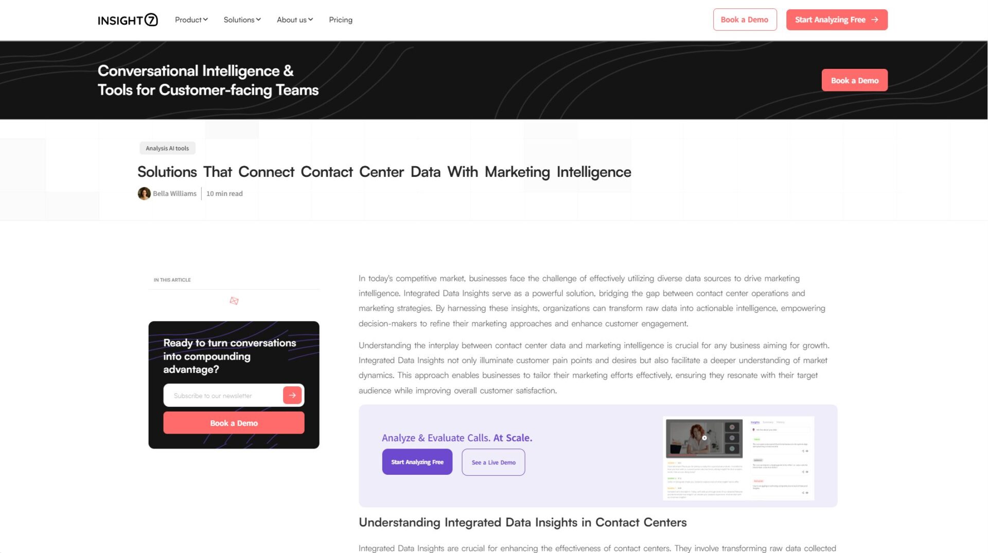 Insight7应用场景页面截图