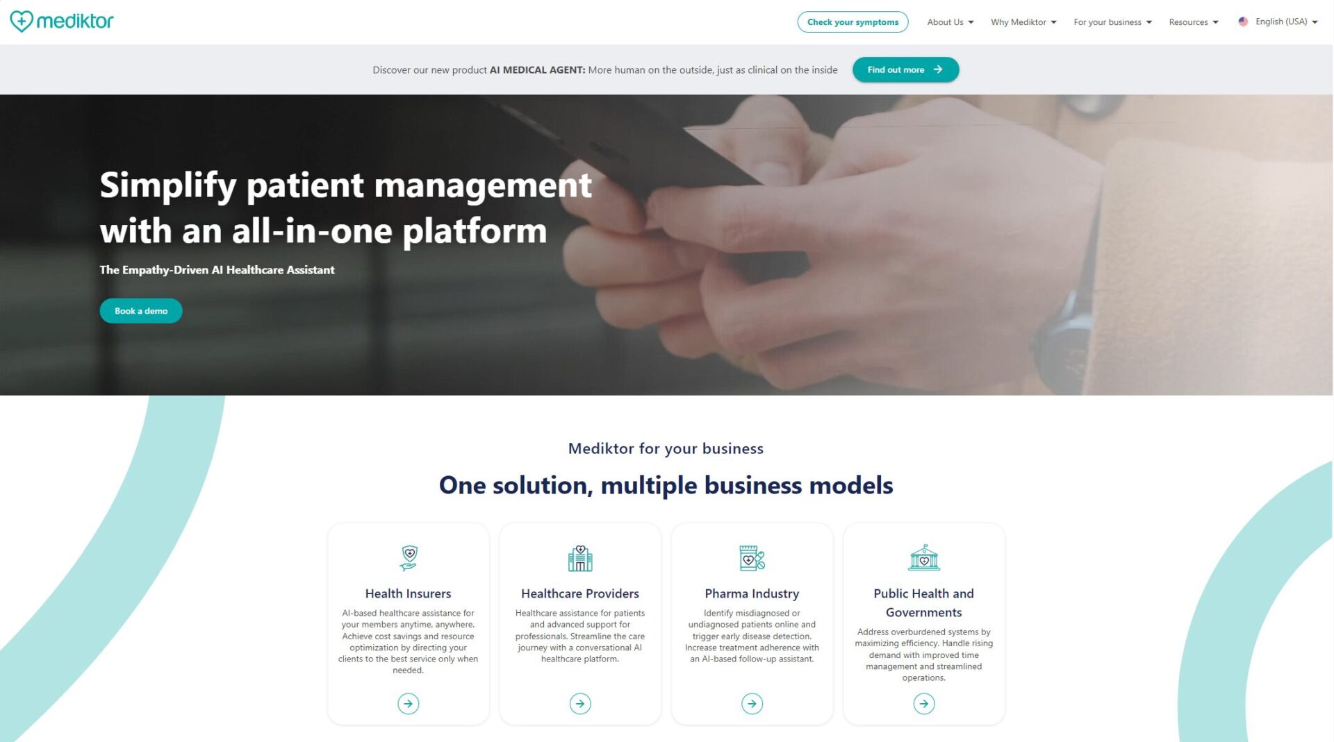 Mediktor企业联系页Mediktor企业联系页