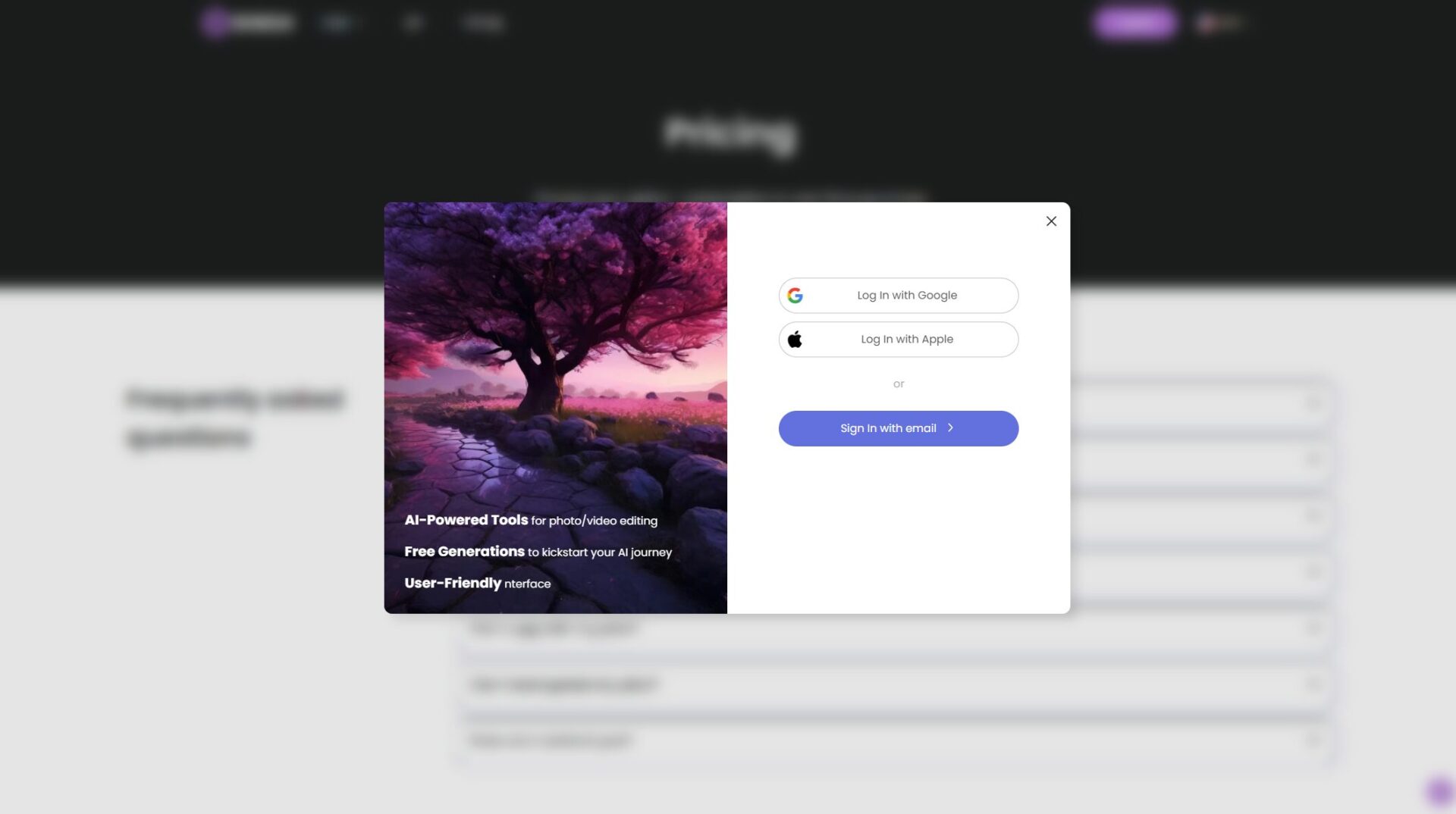 BgRemz注册登录页