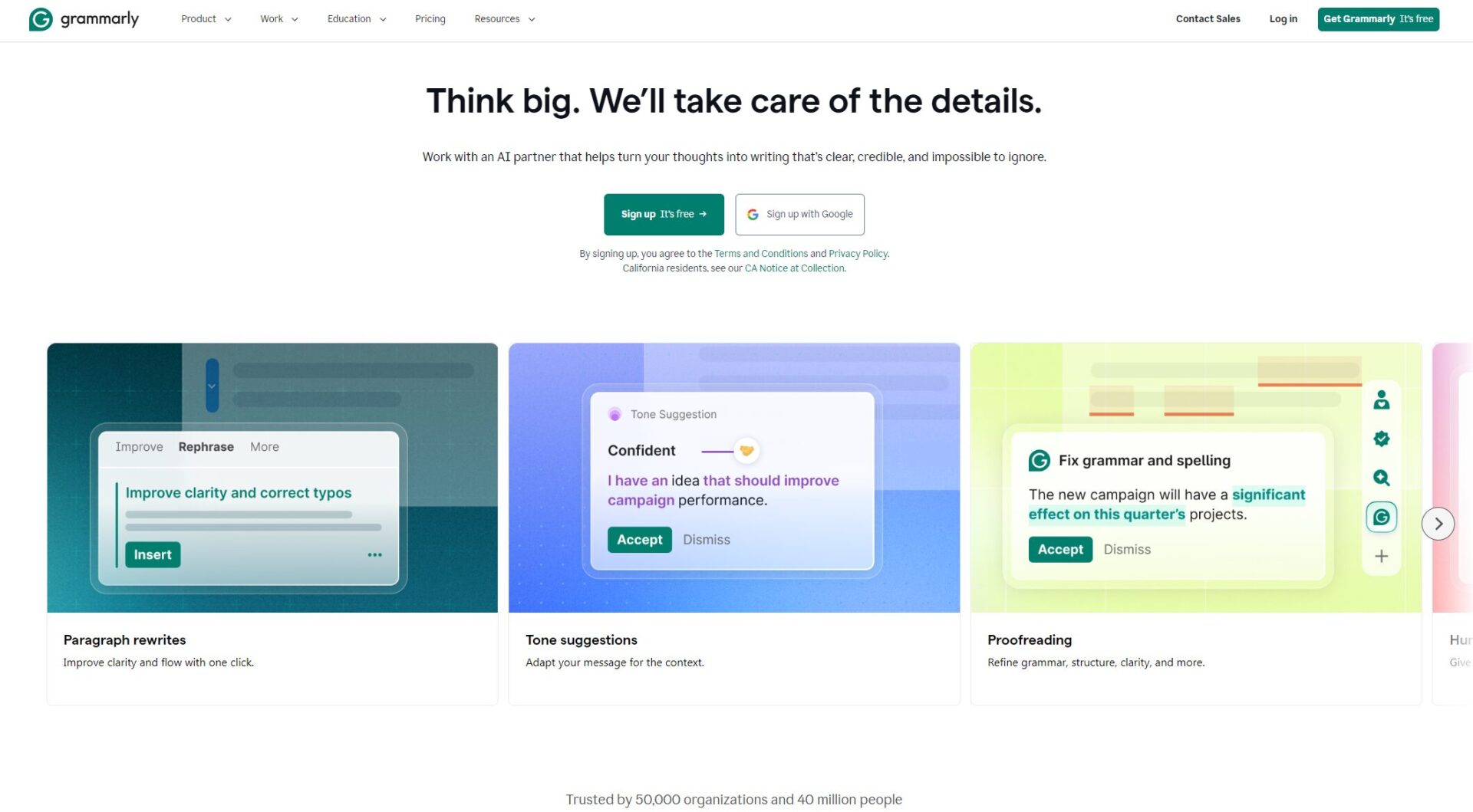 Grammarly英文润色示例