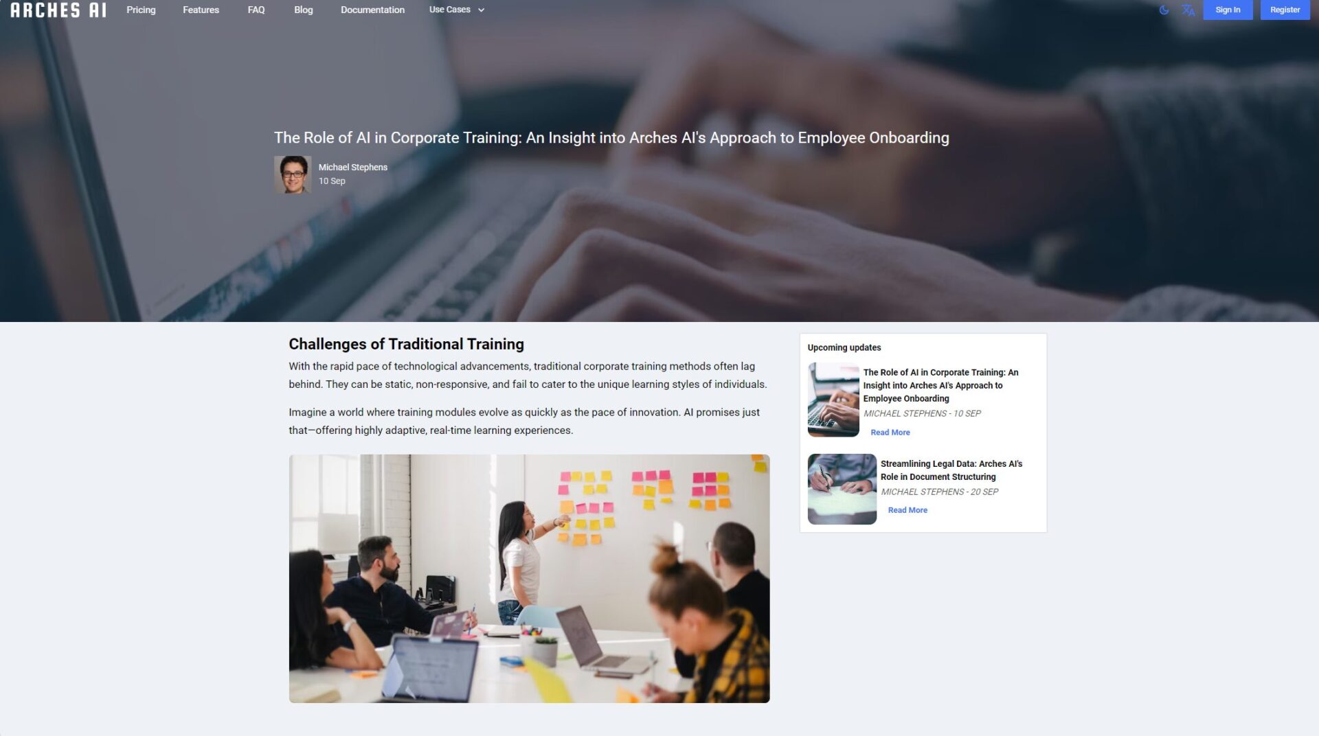 Application Case Page