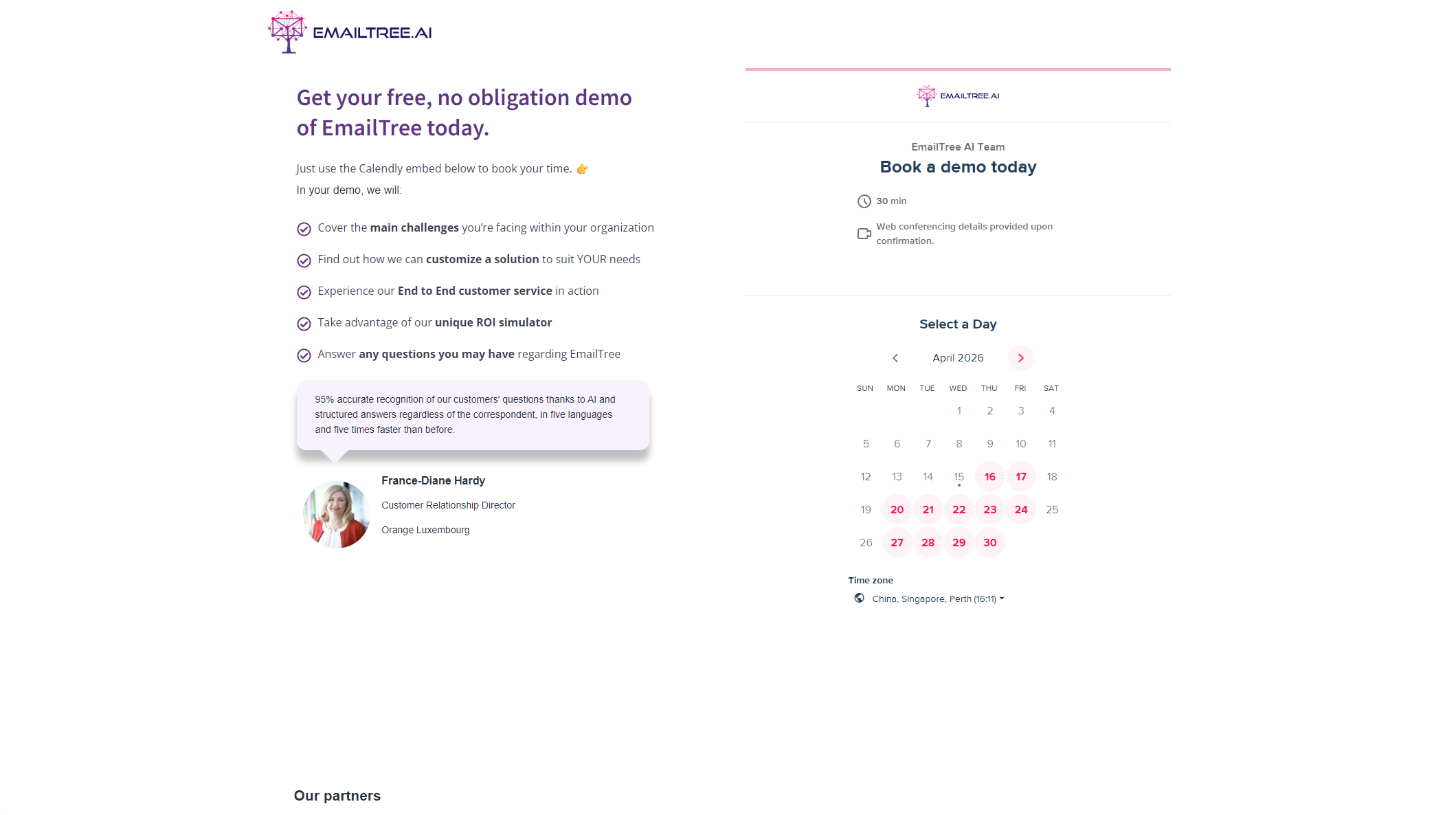 EmailTree.ai申请页