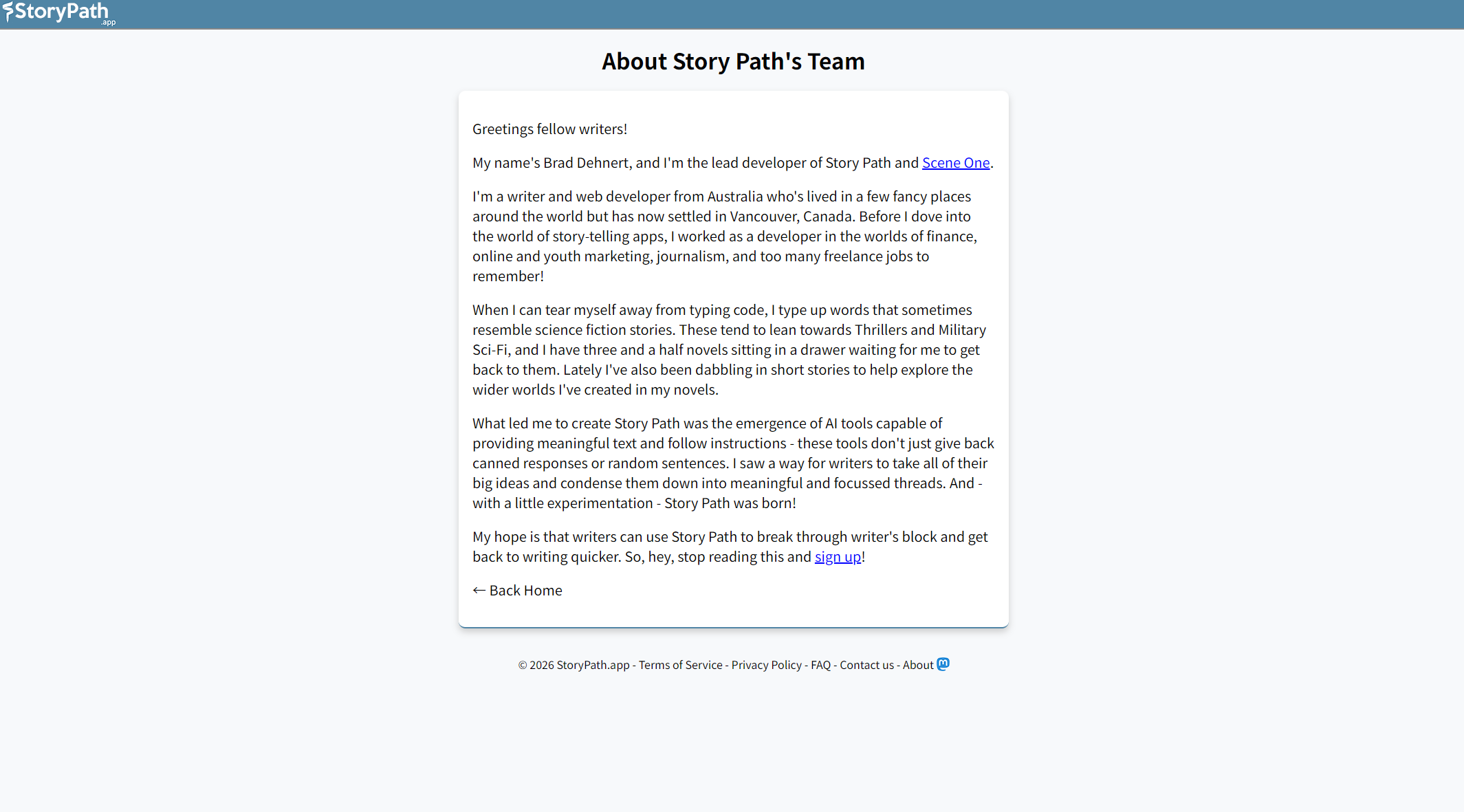 StoryPath.app团队介绍