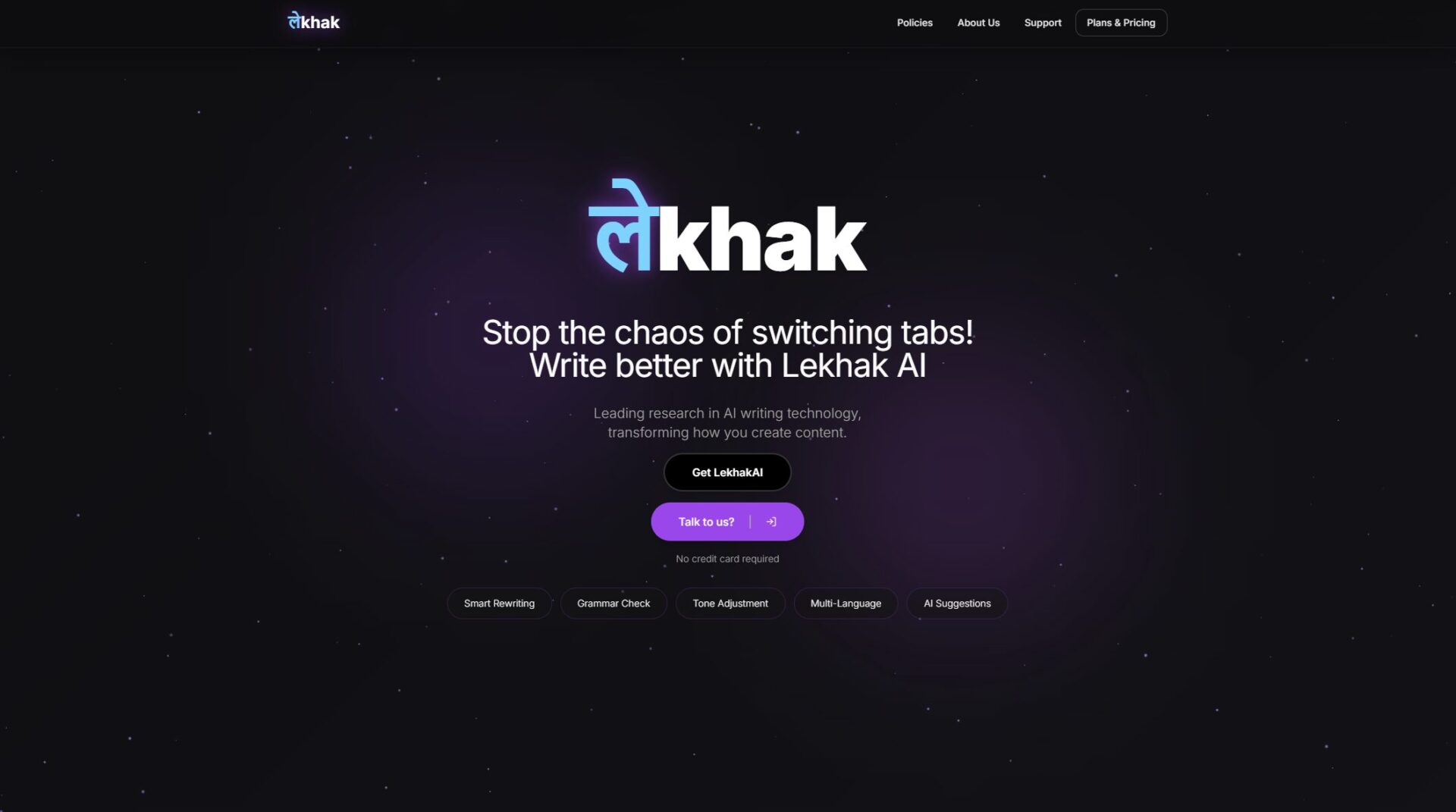 Lekhak.ai官网截图