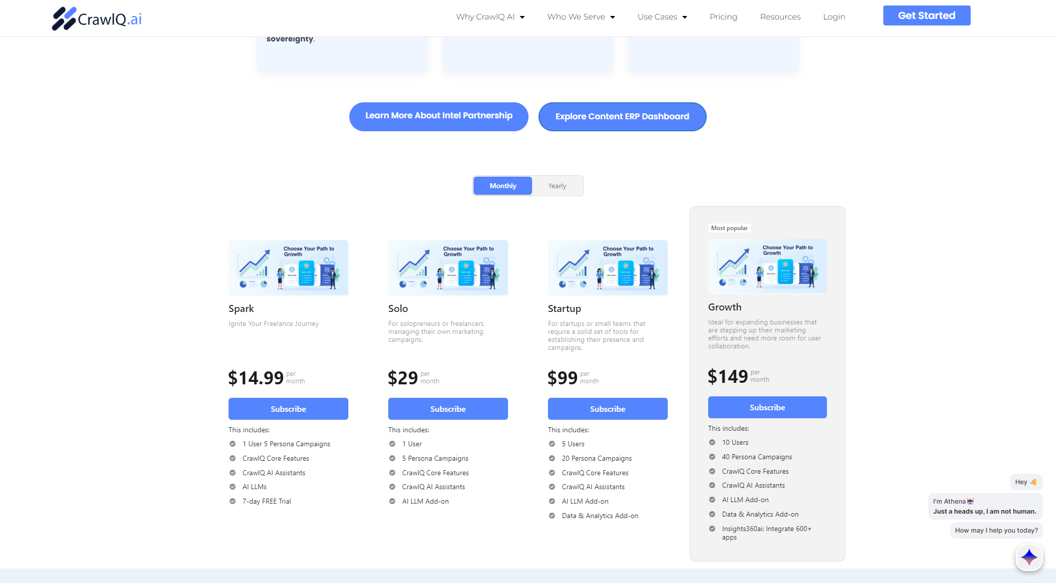 CrawlQ AI价格方案页