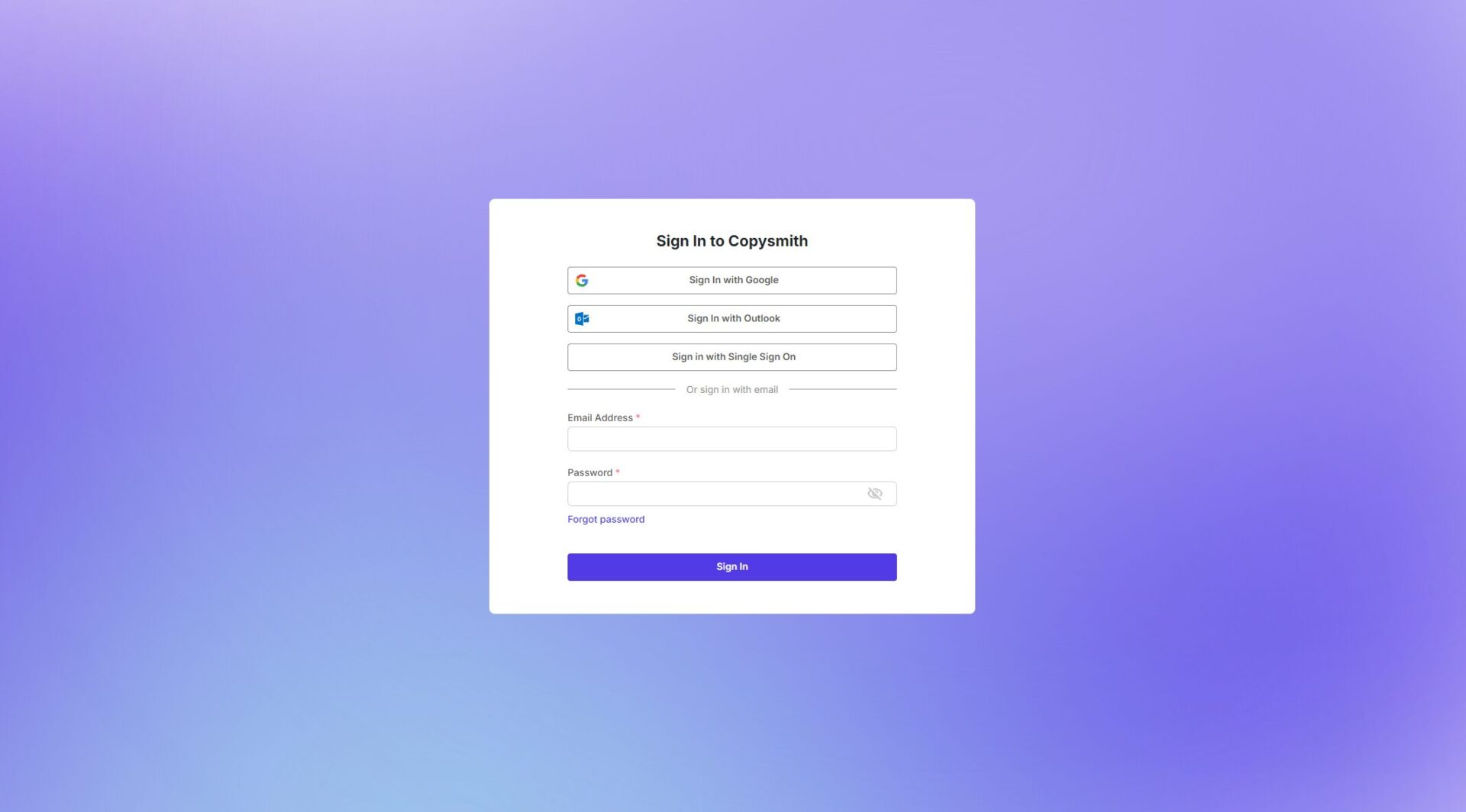 Copysmith注册页面