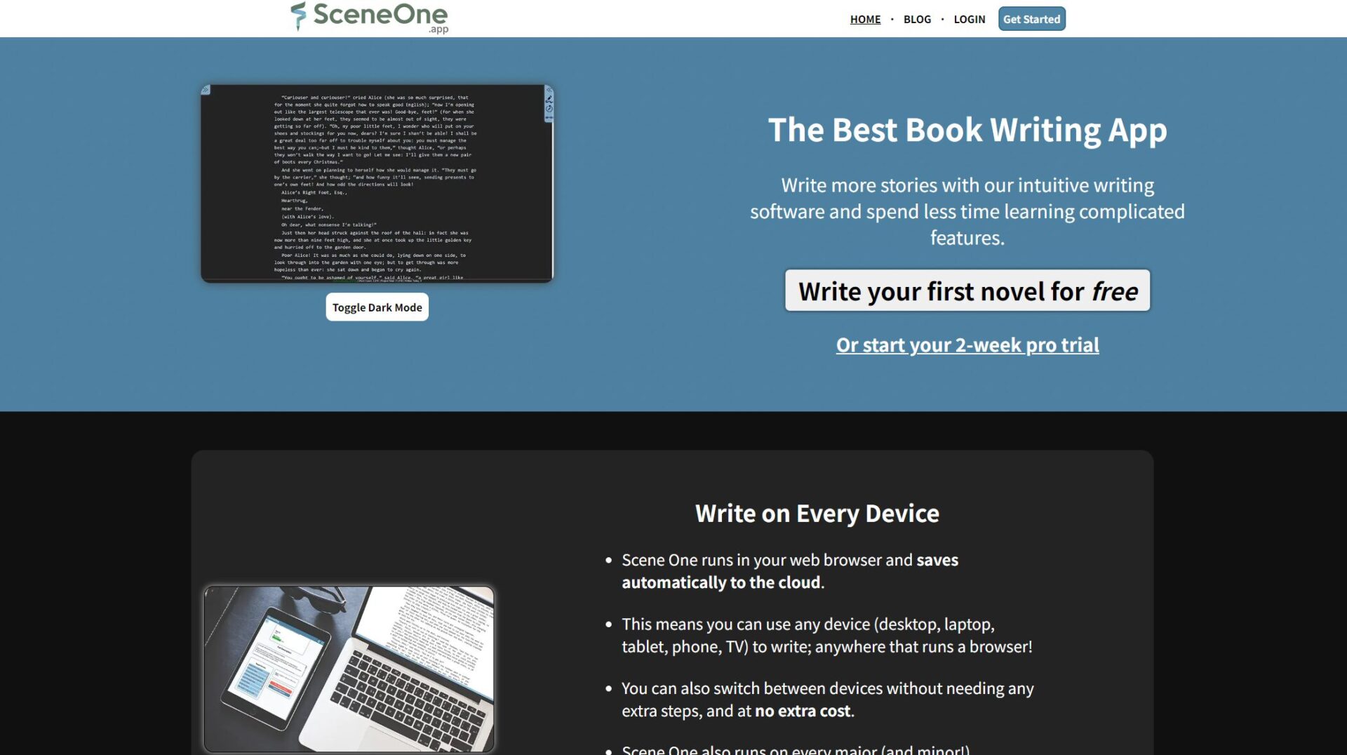 Scene One官网首页