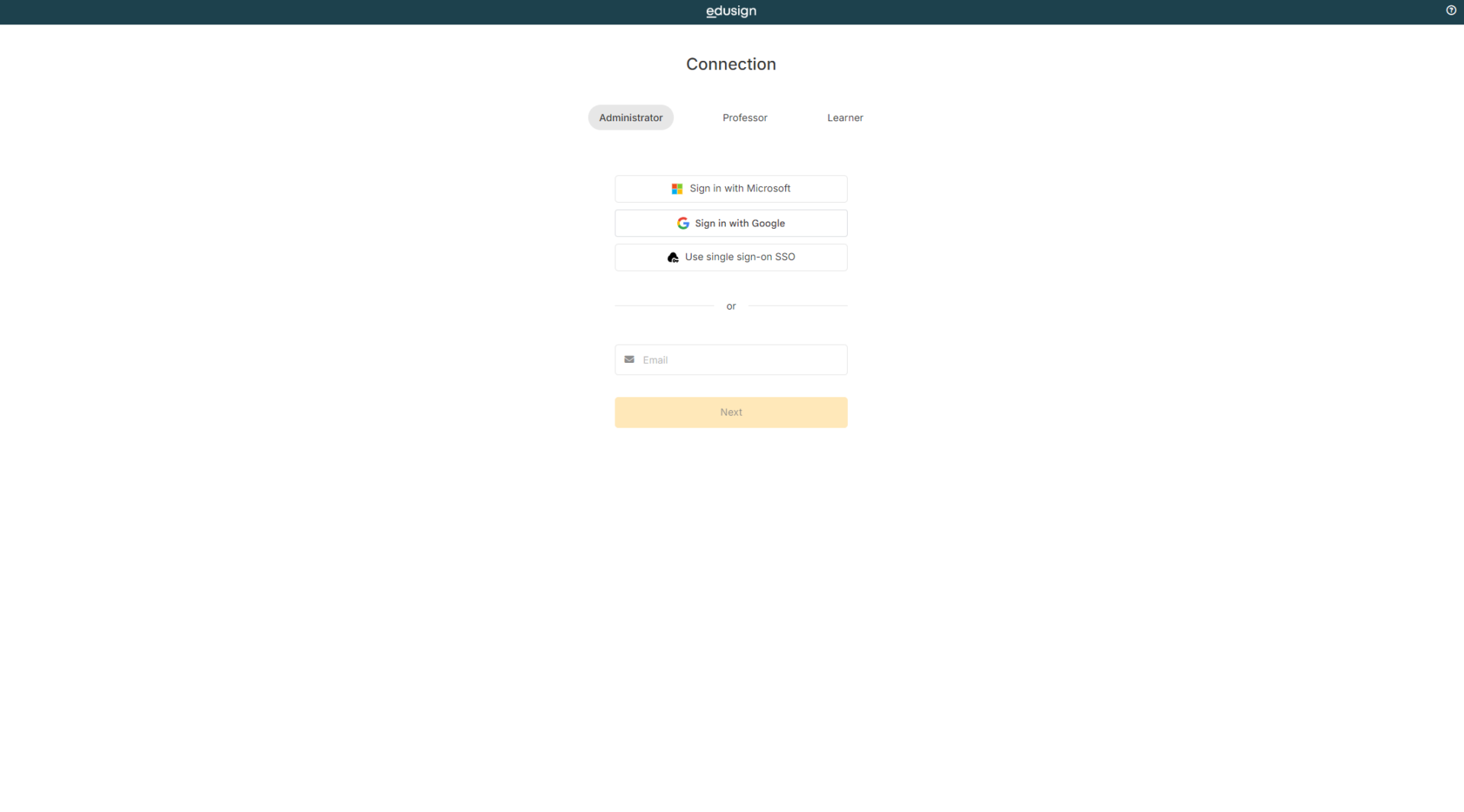 Edusign注册登录页
