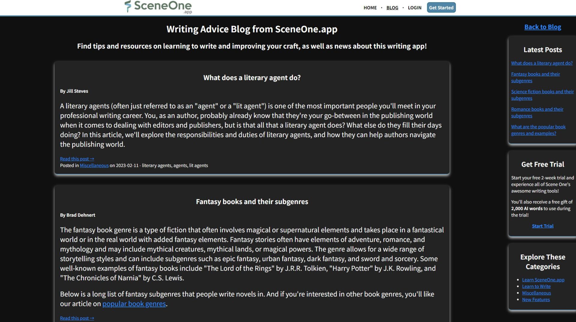 Scene One博客介绍
