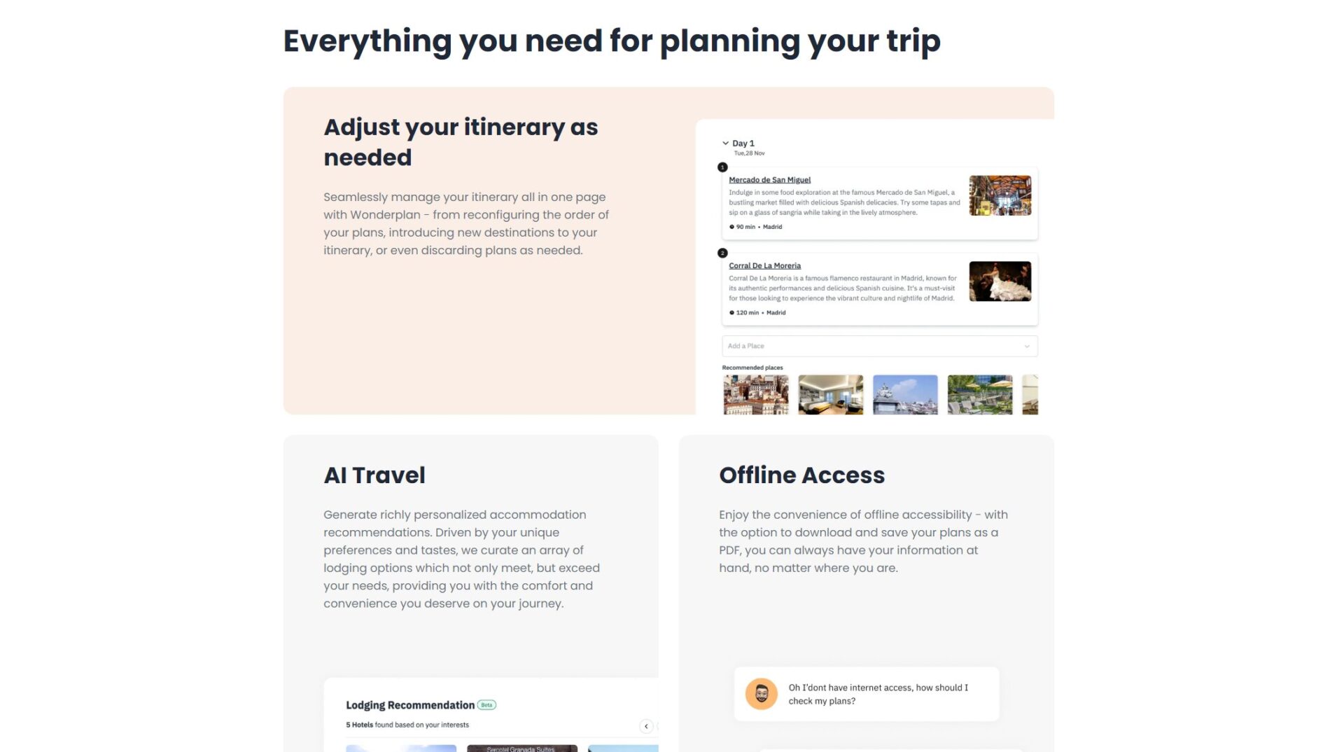 Wonderplan功能介绍