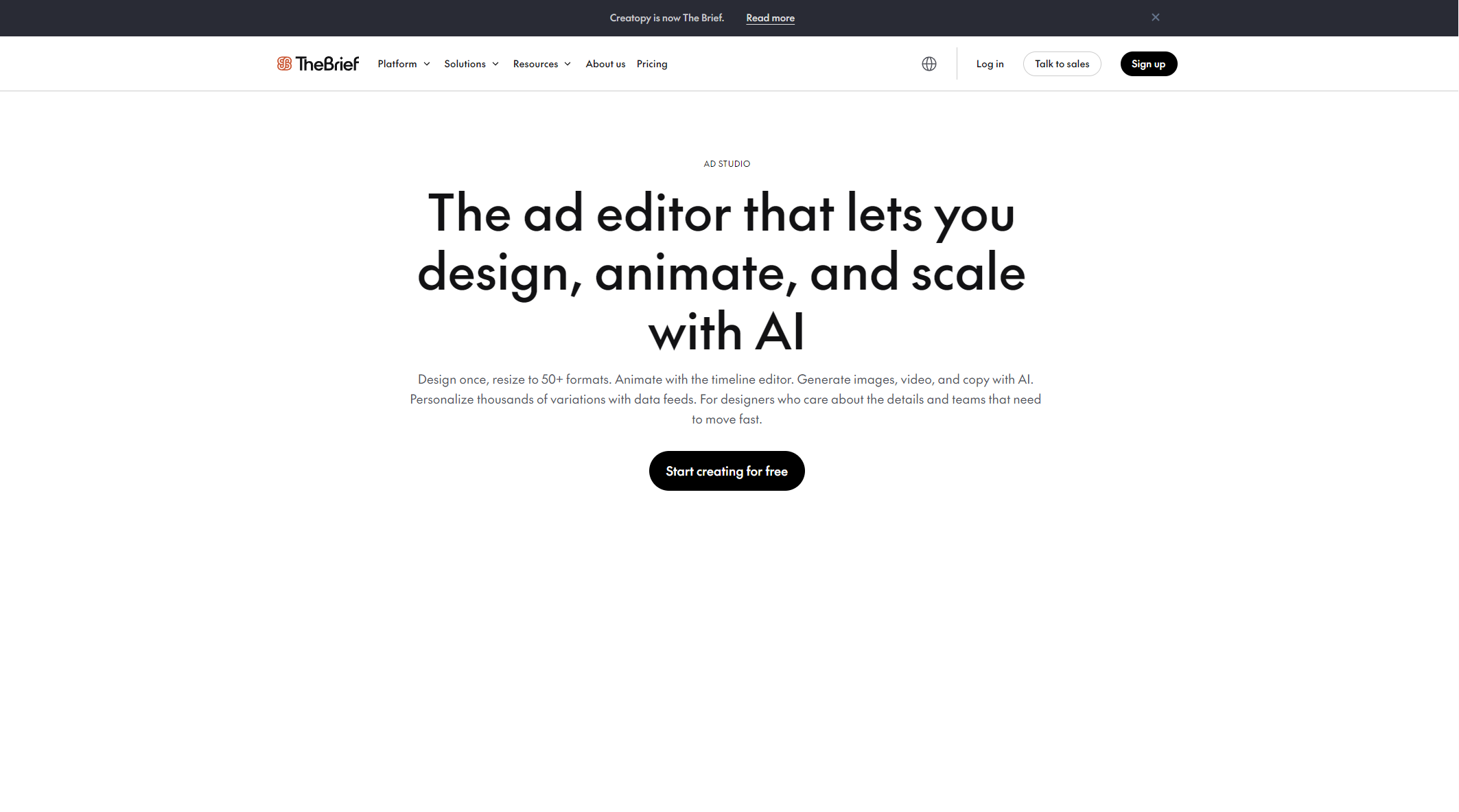 Creatopy AI 功能介绍