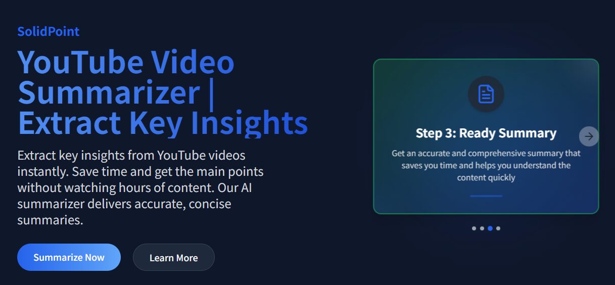 solidpoint.ai工具深度解析：如何高效使用内容摘要工具？