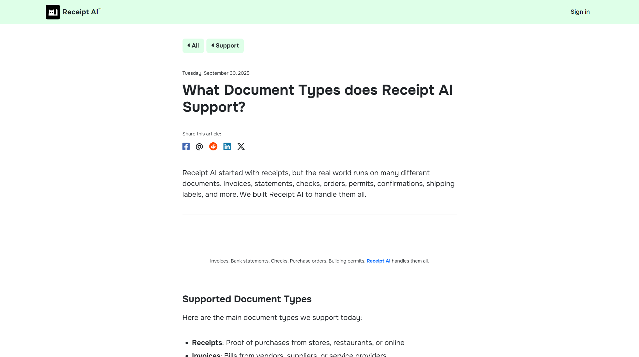 Receipt-AI支持介绍