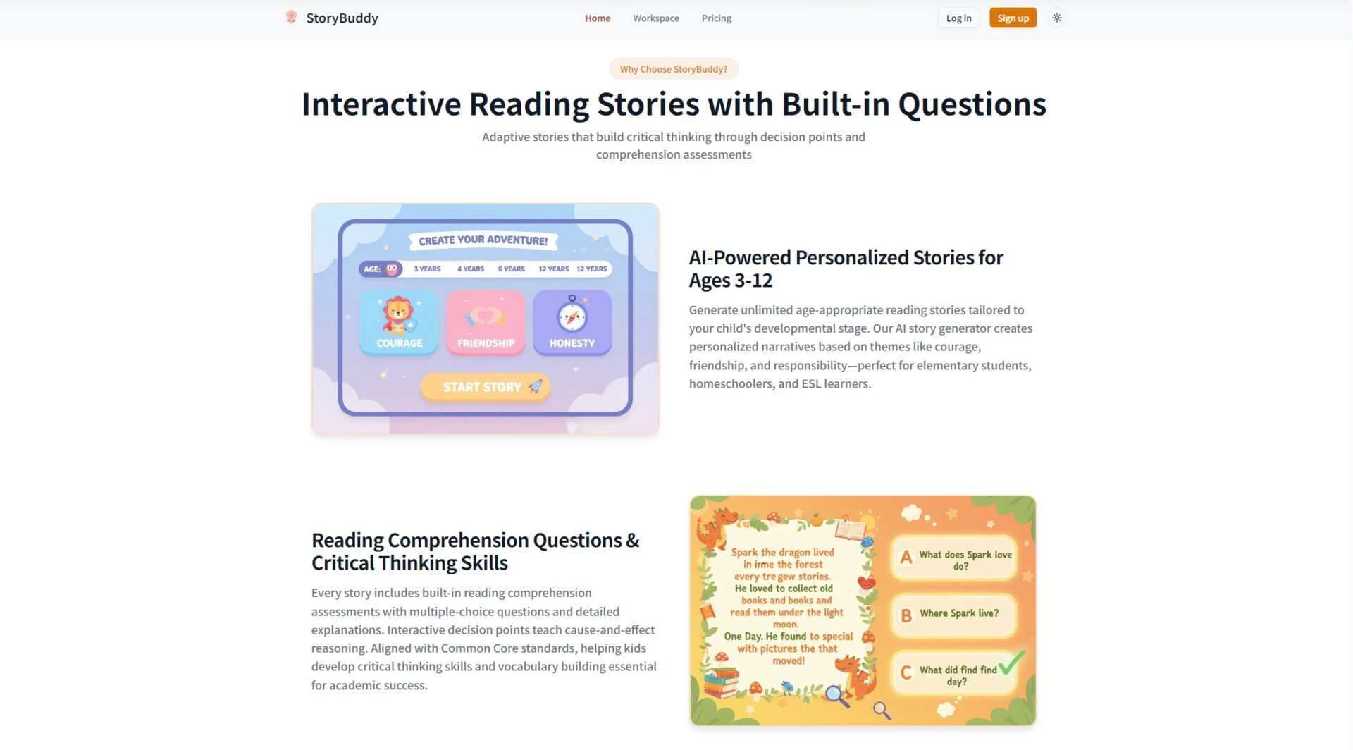 Adventure Stories 官网功能介绍