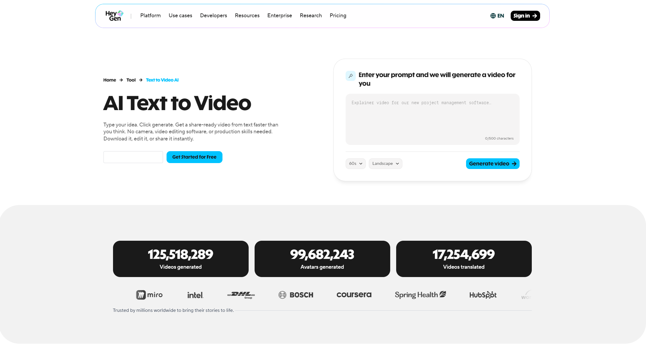 HeyGenai视频生成