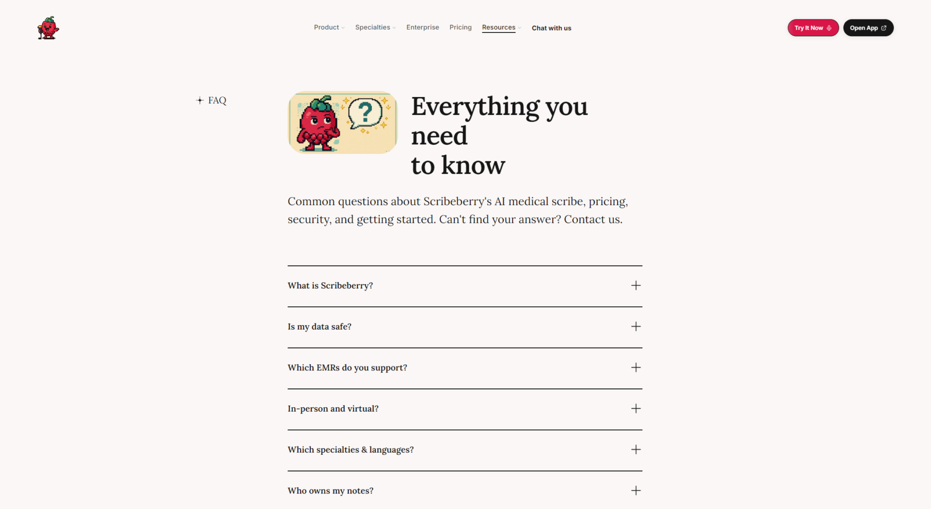 Scribeberry常见问题