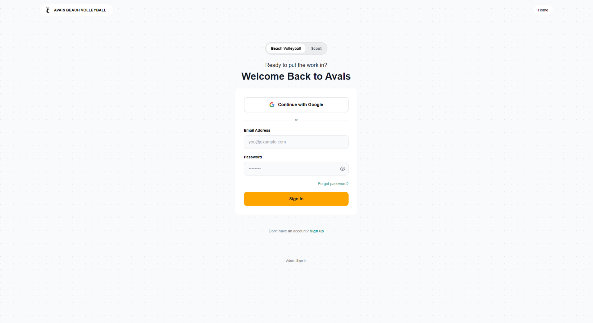 AVAIS注册登录页