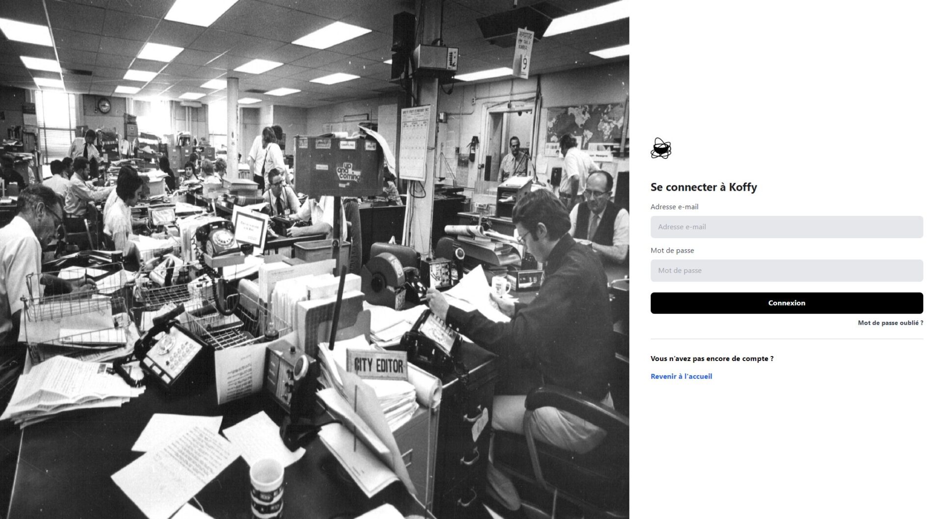 Koffy注册登录页