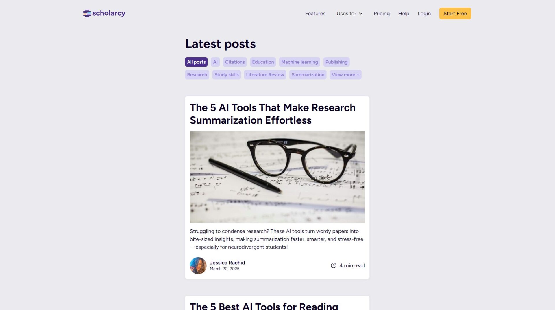 scholarcy ai博客介绍