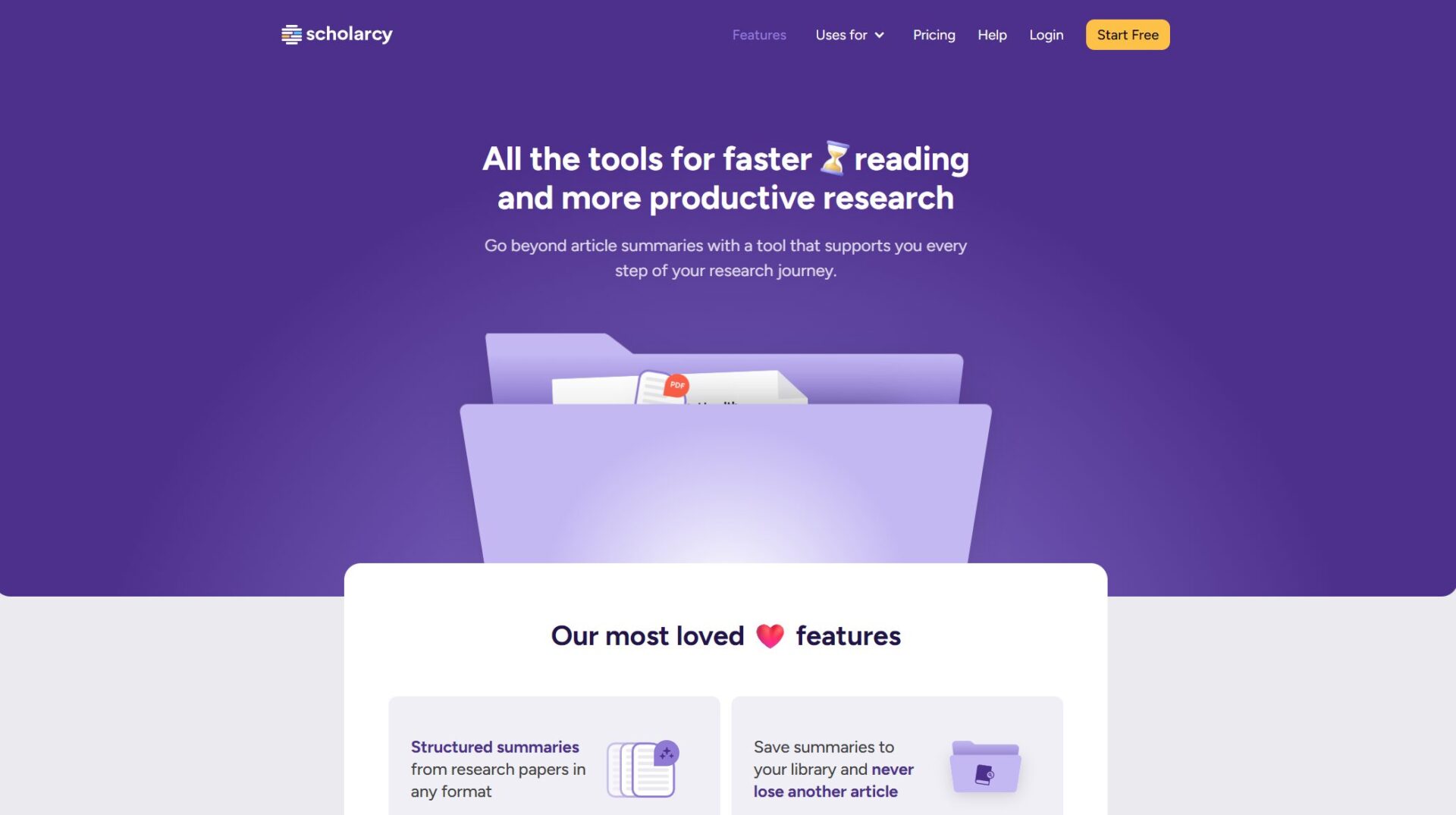 scholarcy ai功能介绍