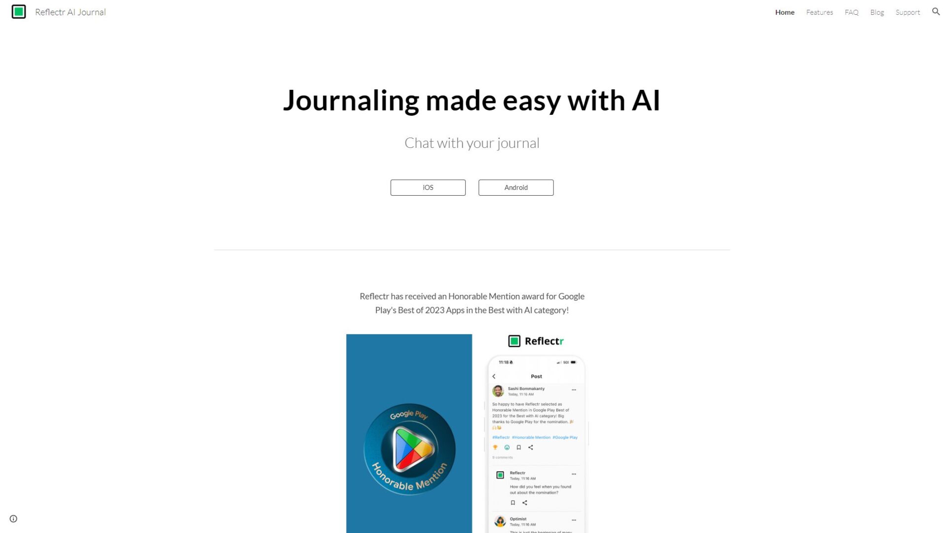 Reflectr官网首页