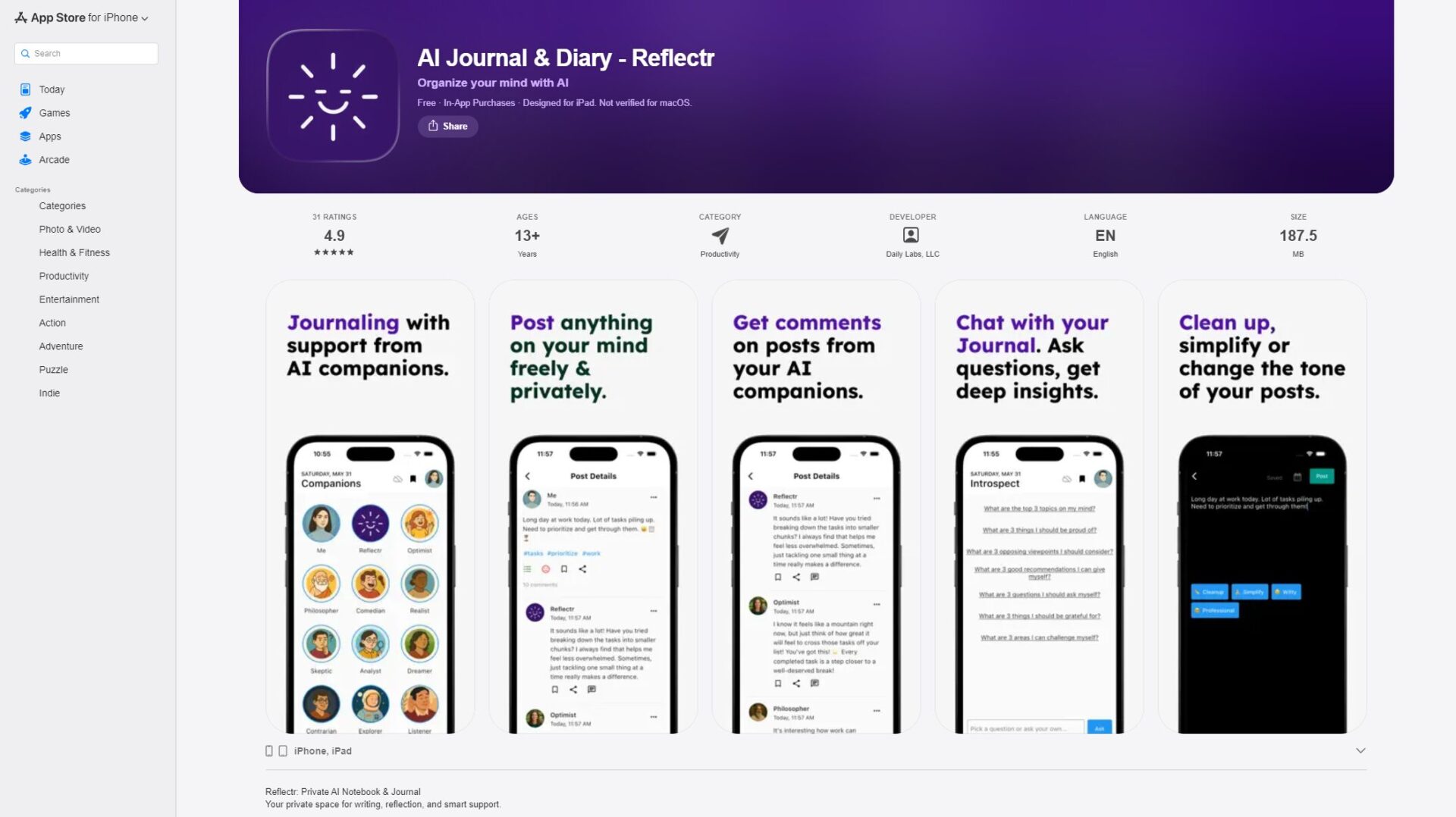 Reflectr AppStore下载