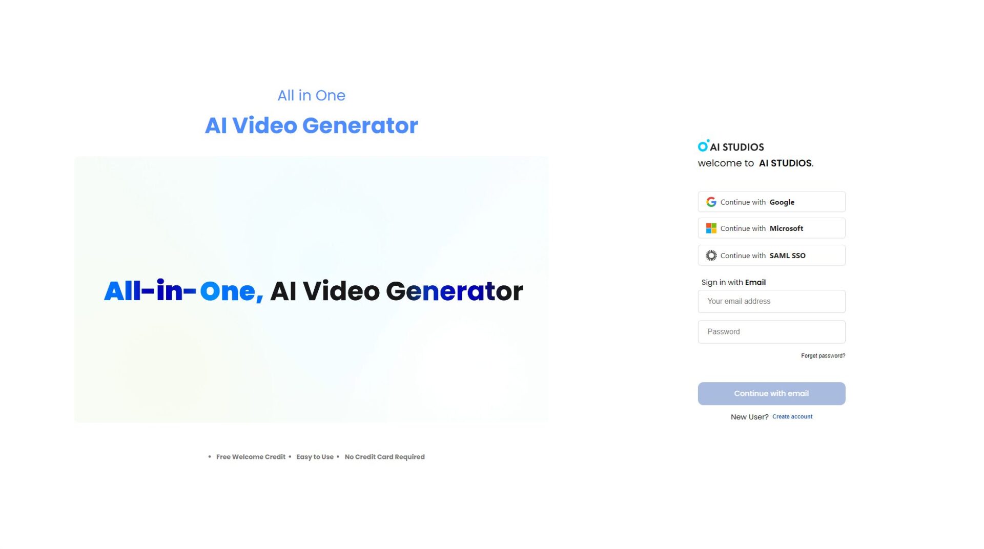 DeepBrain AI注册登录页