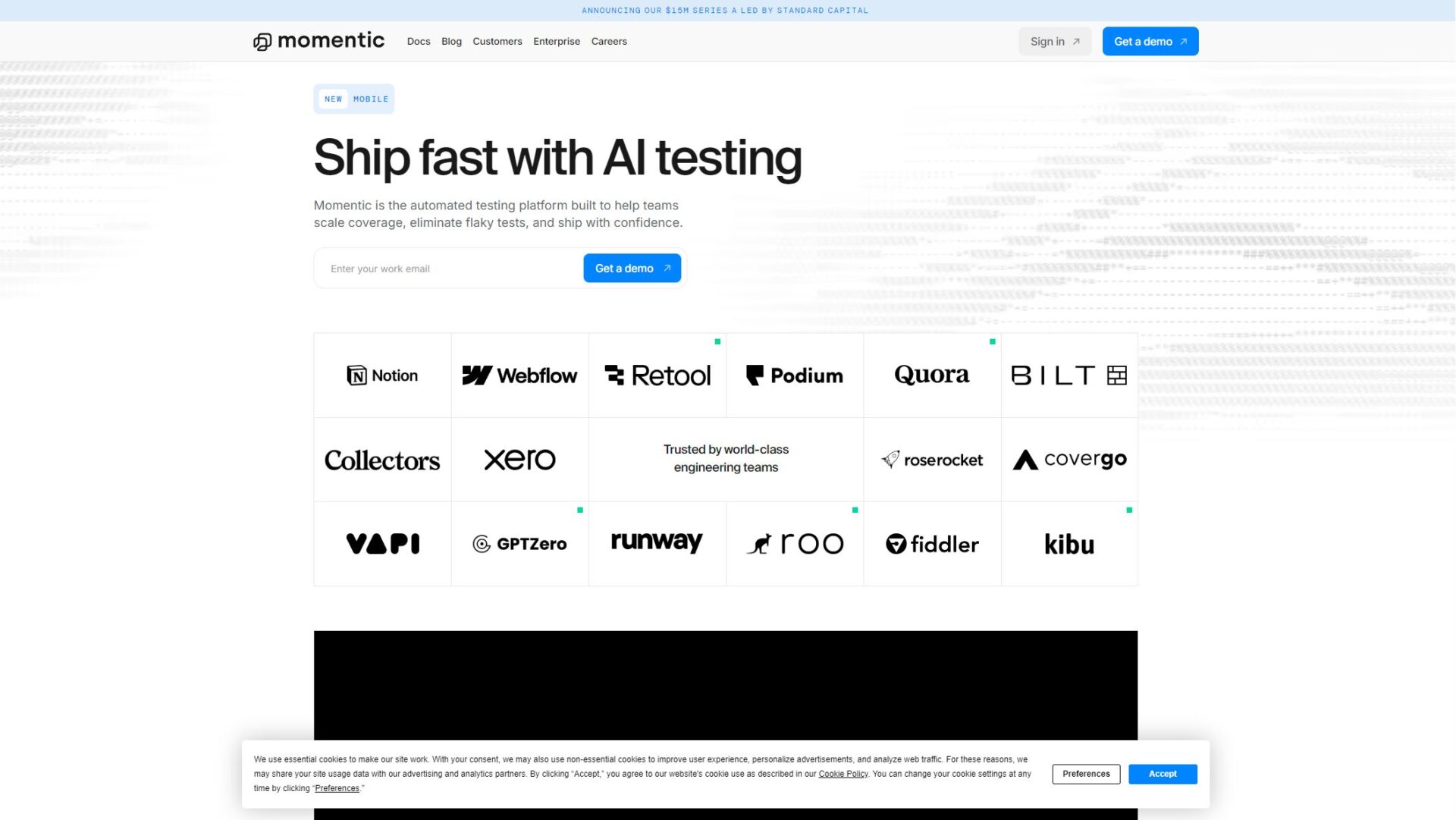 momentic官网截图
