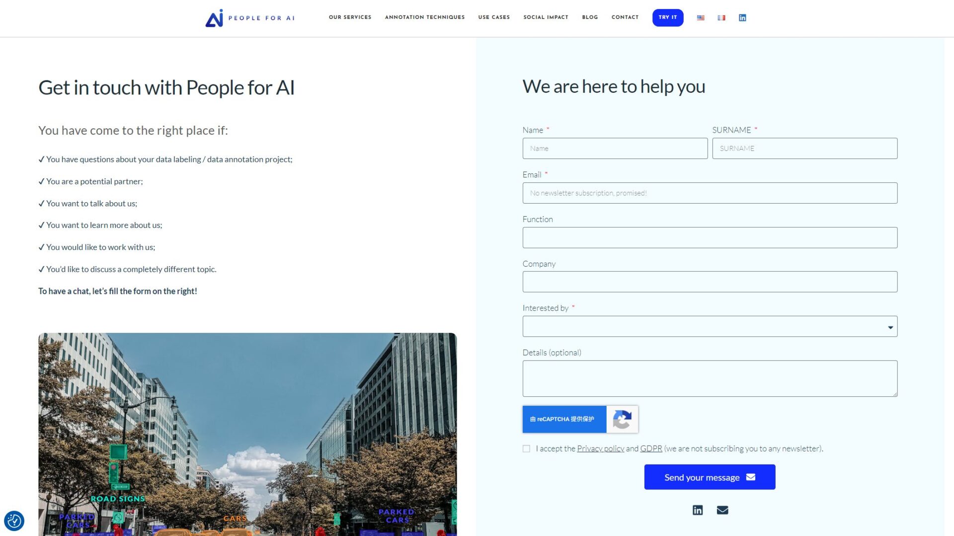 People For AI联系页