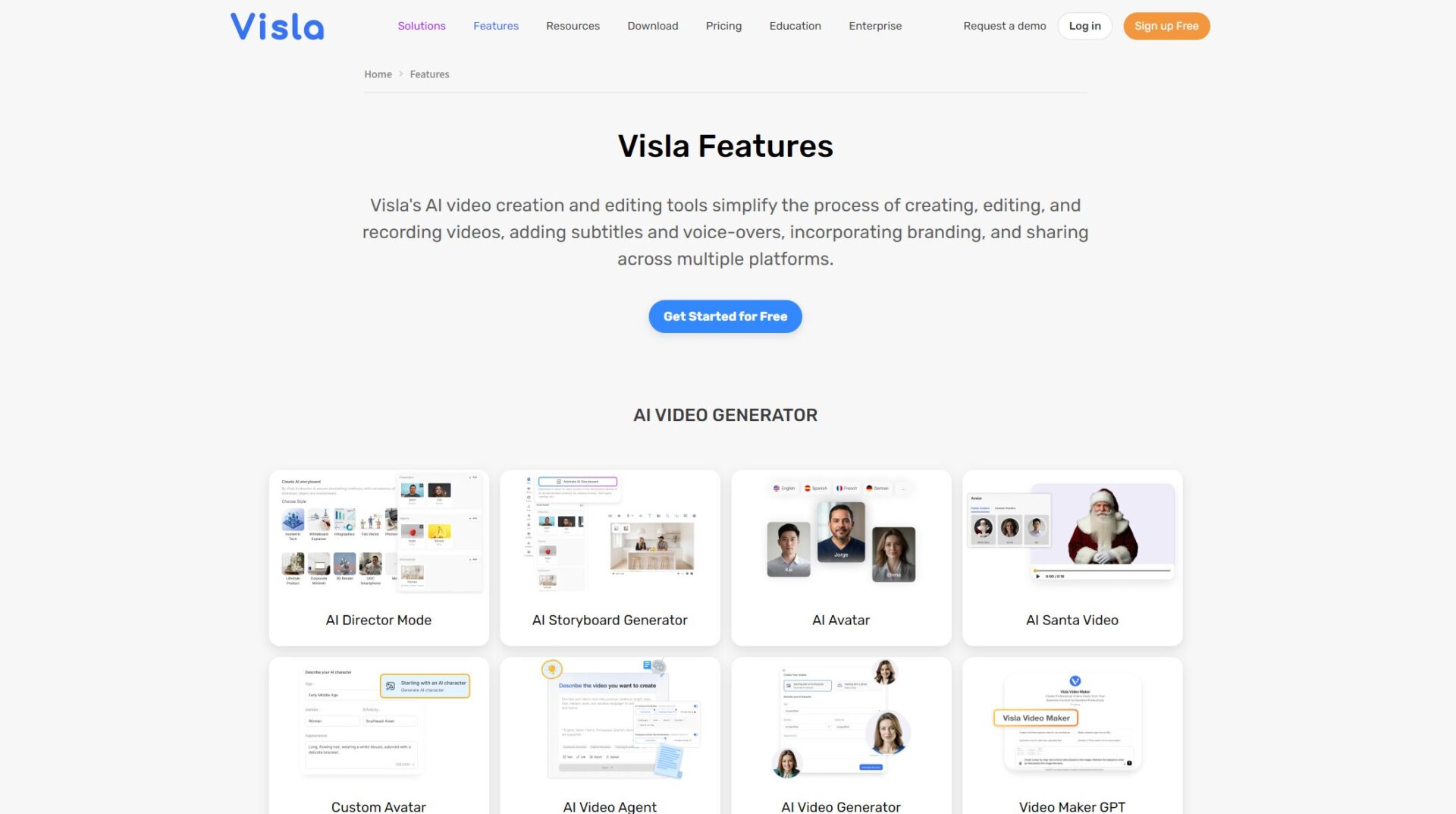 AI Text-to-Video 产品页面